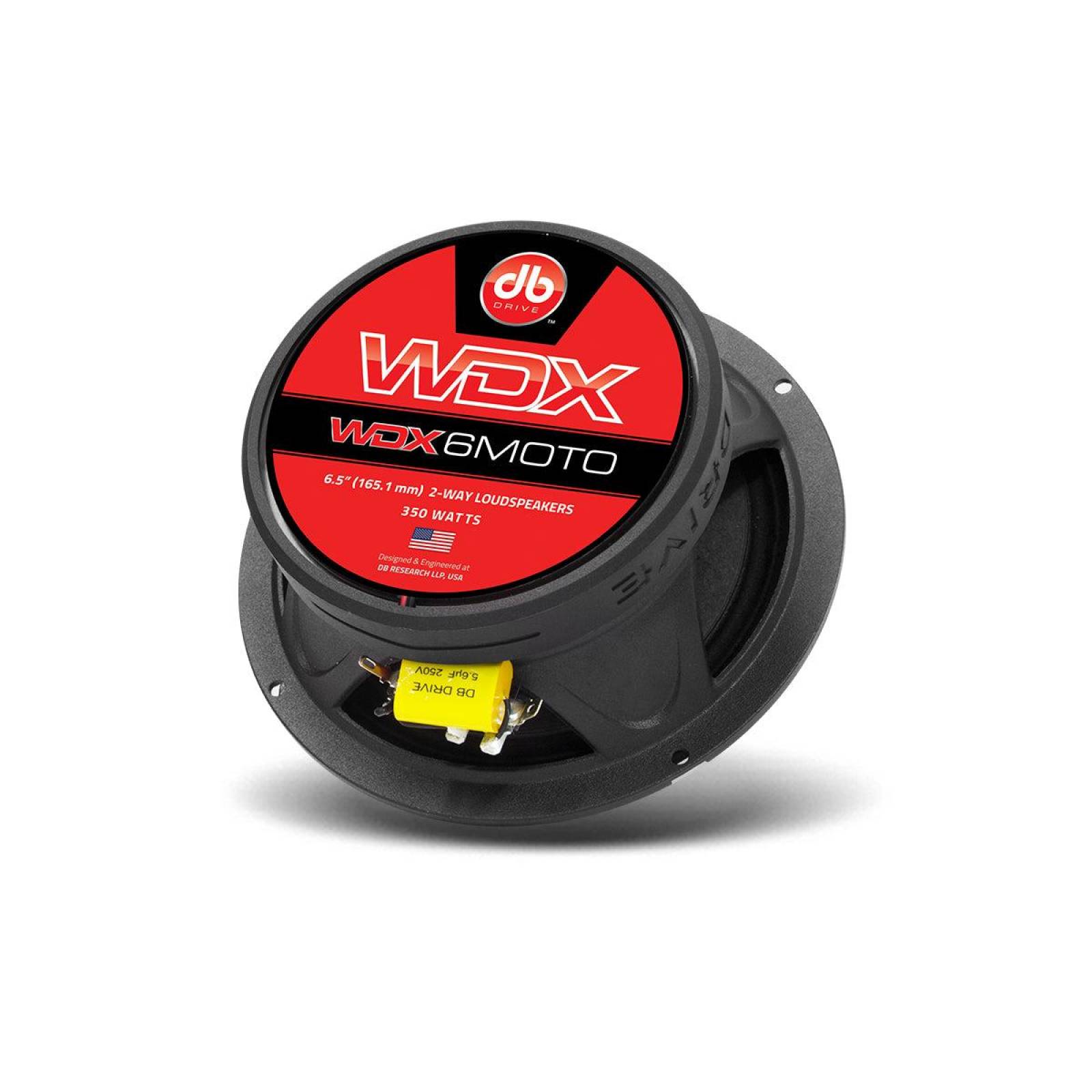 Bocinas Coaxiales Marinas DB Drive WDX6MOTO 350 Watts 6.5 Pulgadas 4 Ohms 2 Vías