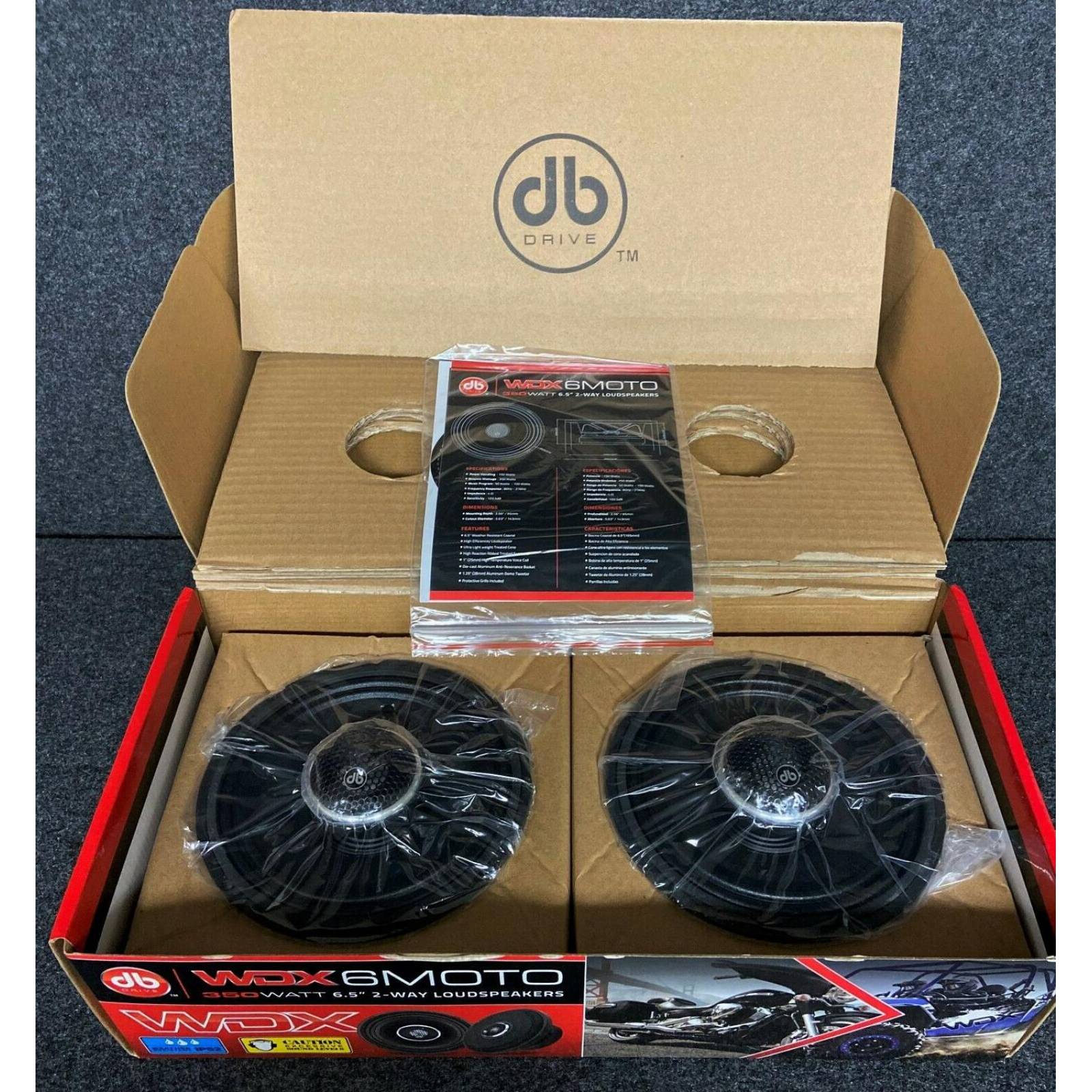 Bocinas Coaxiales Marinas DB Drive WDX6MOTO 350 Watts 6.5 Pulgadas 4 Ohms 2 Vías
