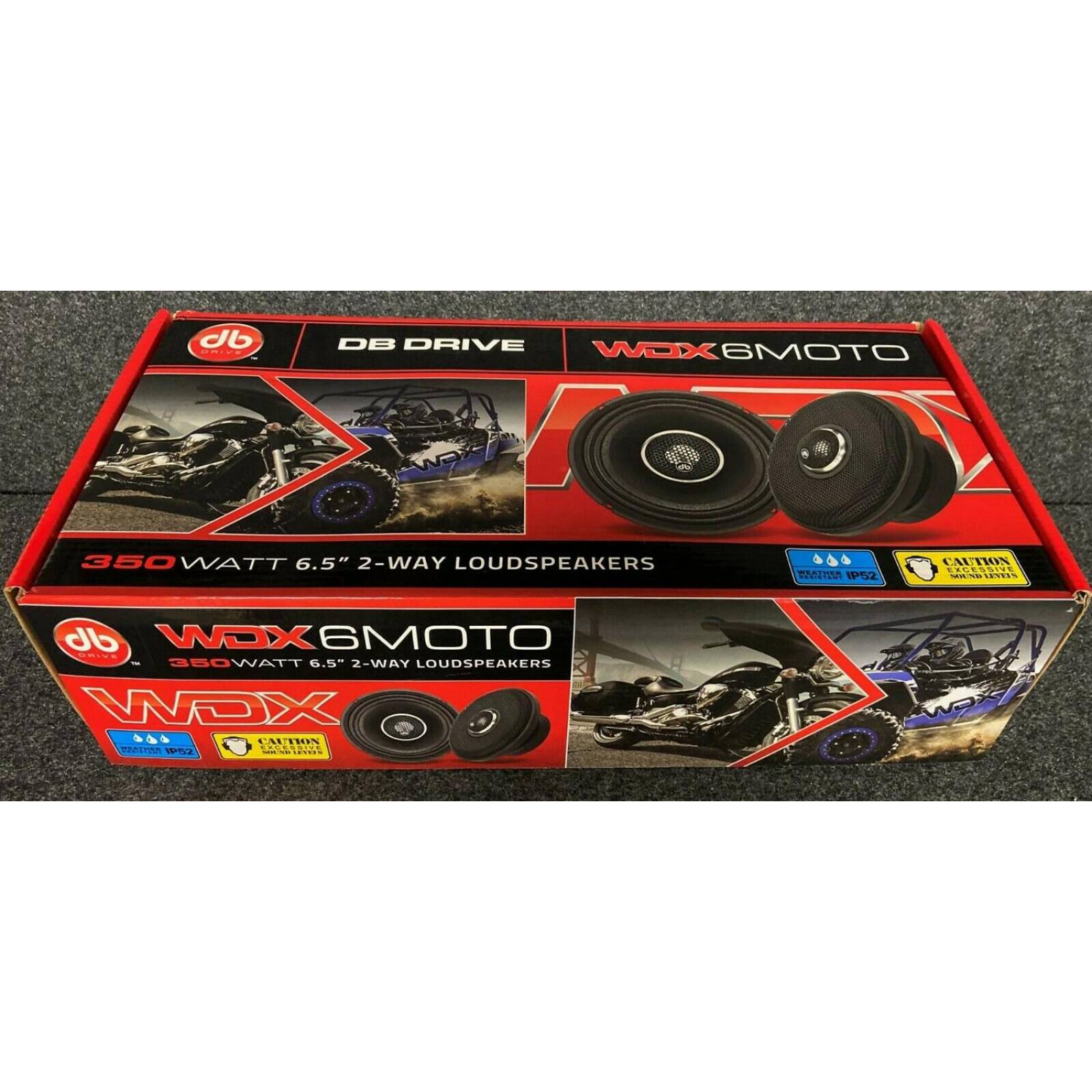 Bocinas Coaxiales Marinas DB Drive WDX6MOTO 350 Watts 6.5 Pulgadas 4 Ohms 2 Vías