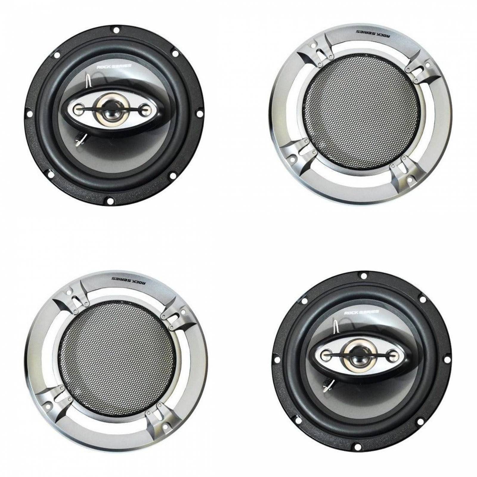 Bocinas Coaxiales Rock Series Rks-p654 240 Watts 6.5 Pulgadas 4 Vías 
