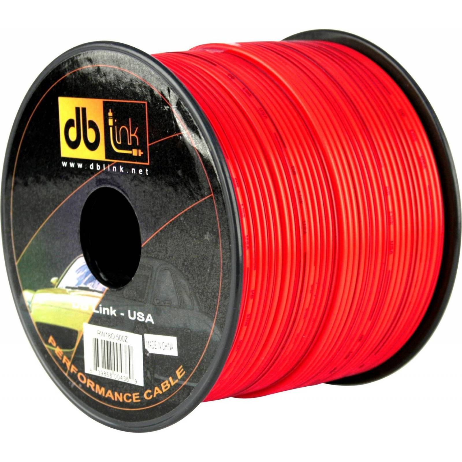 Rollo de Cable DB Link RW18R500Z Rojo Calibre 18 500 pies 152.4 metros 