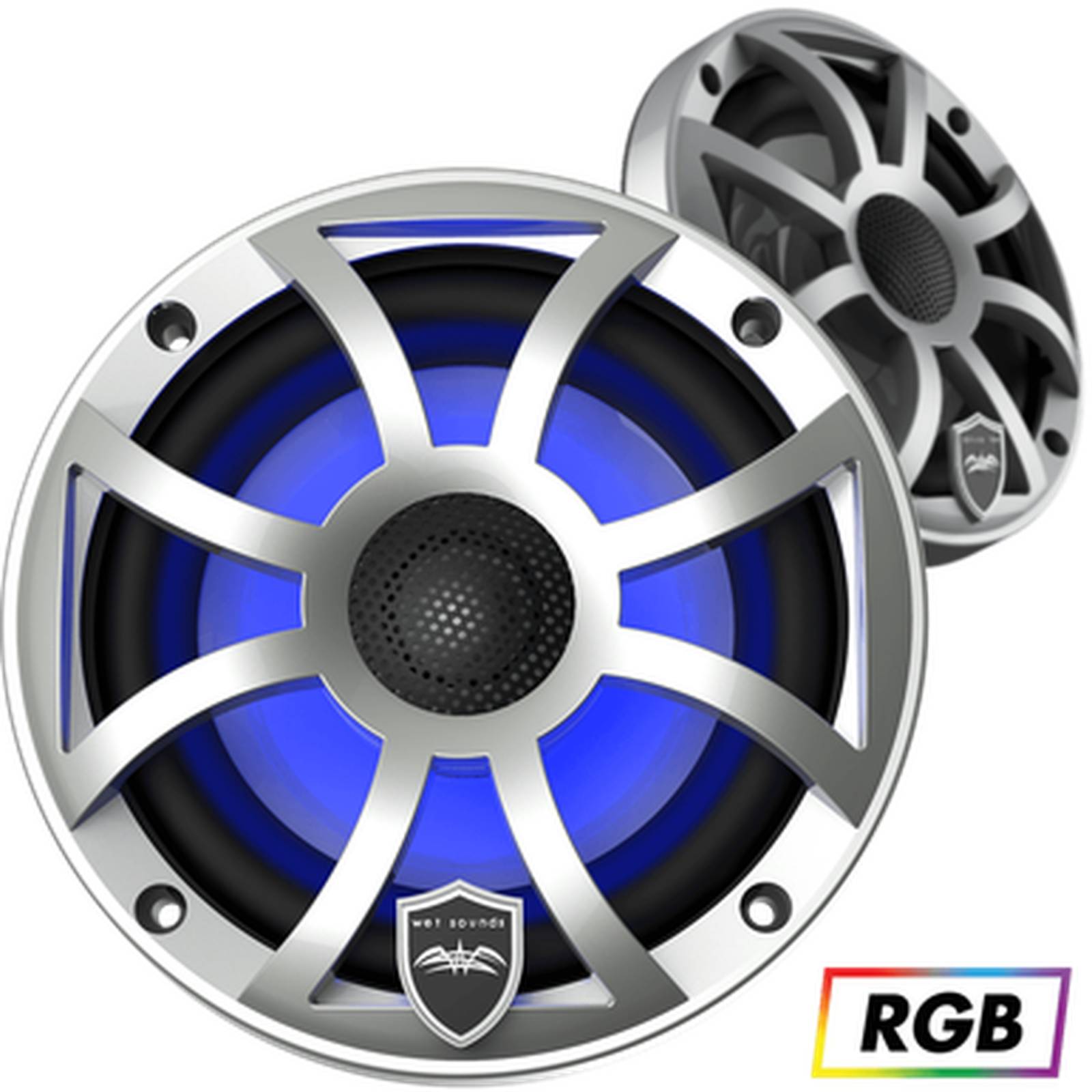 Bocinas Coaxiales Marinas Wet Sounds REVO 6 XS-S 200 Watts 6.5 Pulgadas 4 Ohms Color Plata 
