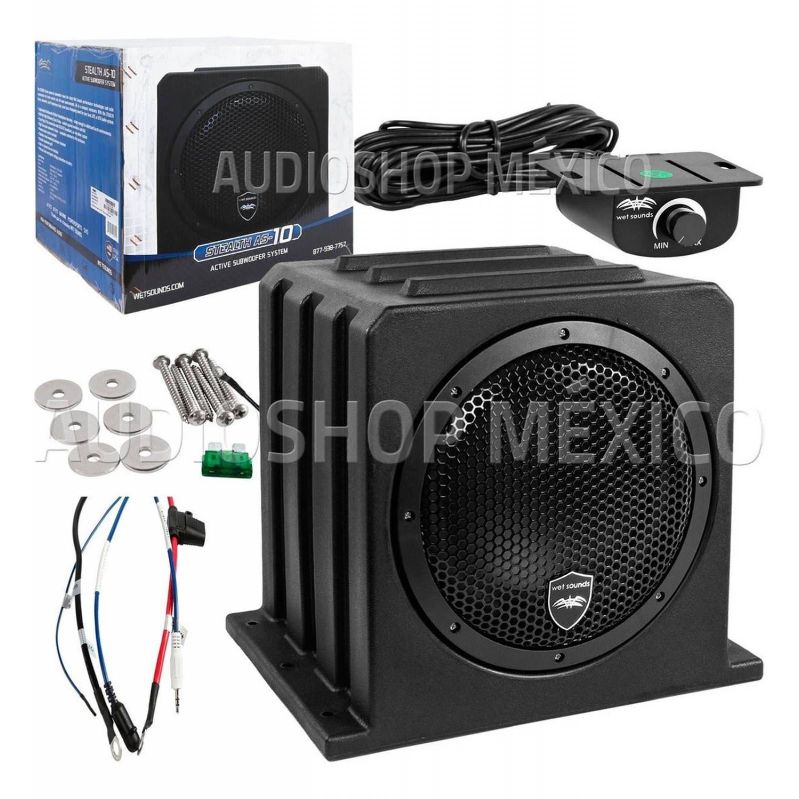 Subwoofer Amplificado Marino Wet Sounds STEALTH AS-10 500 Watts 10 Pulgadas
