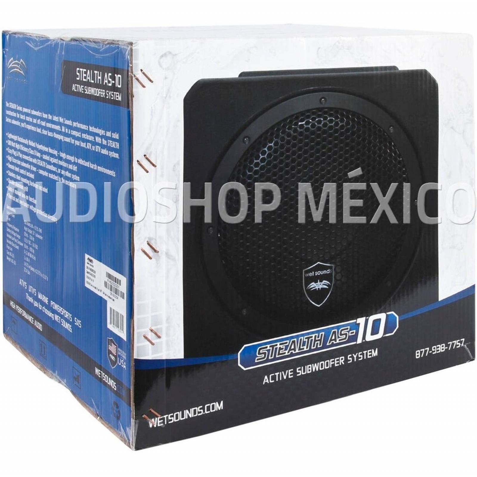 Subwoofer Amplificado Marino Wet Sounds STEALTH AS-10 500 Watts 10 Pulgadas