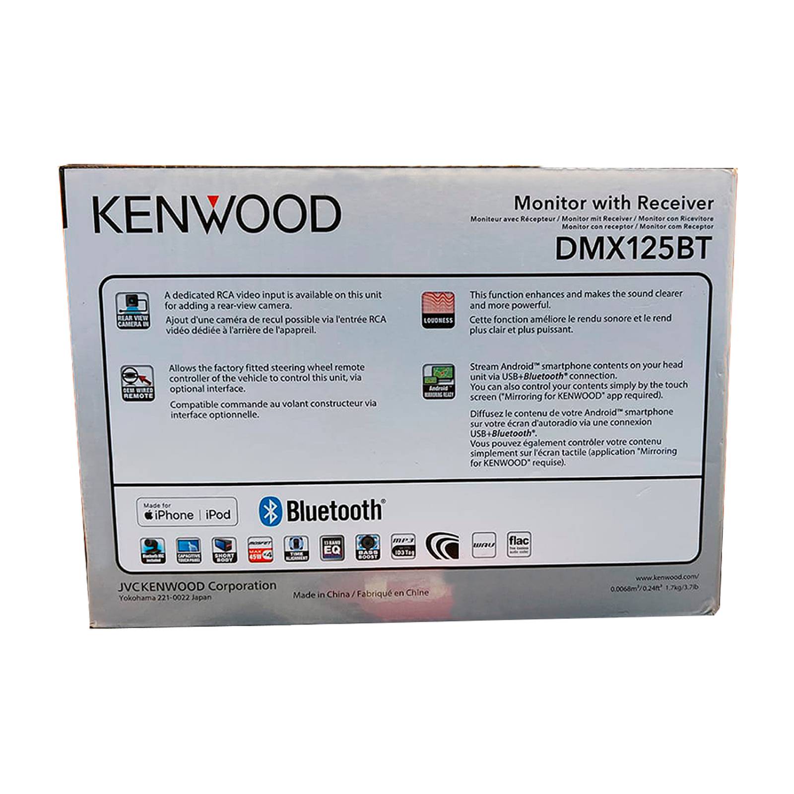 Autoestéreo Pantalla Kenwood Dmx125bt Mirror Link Android 