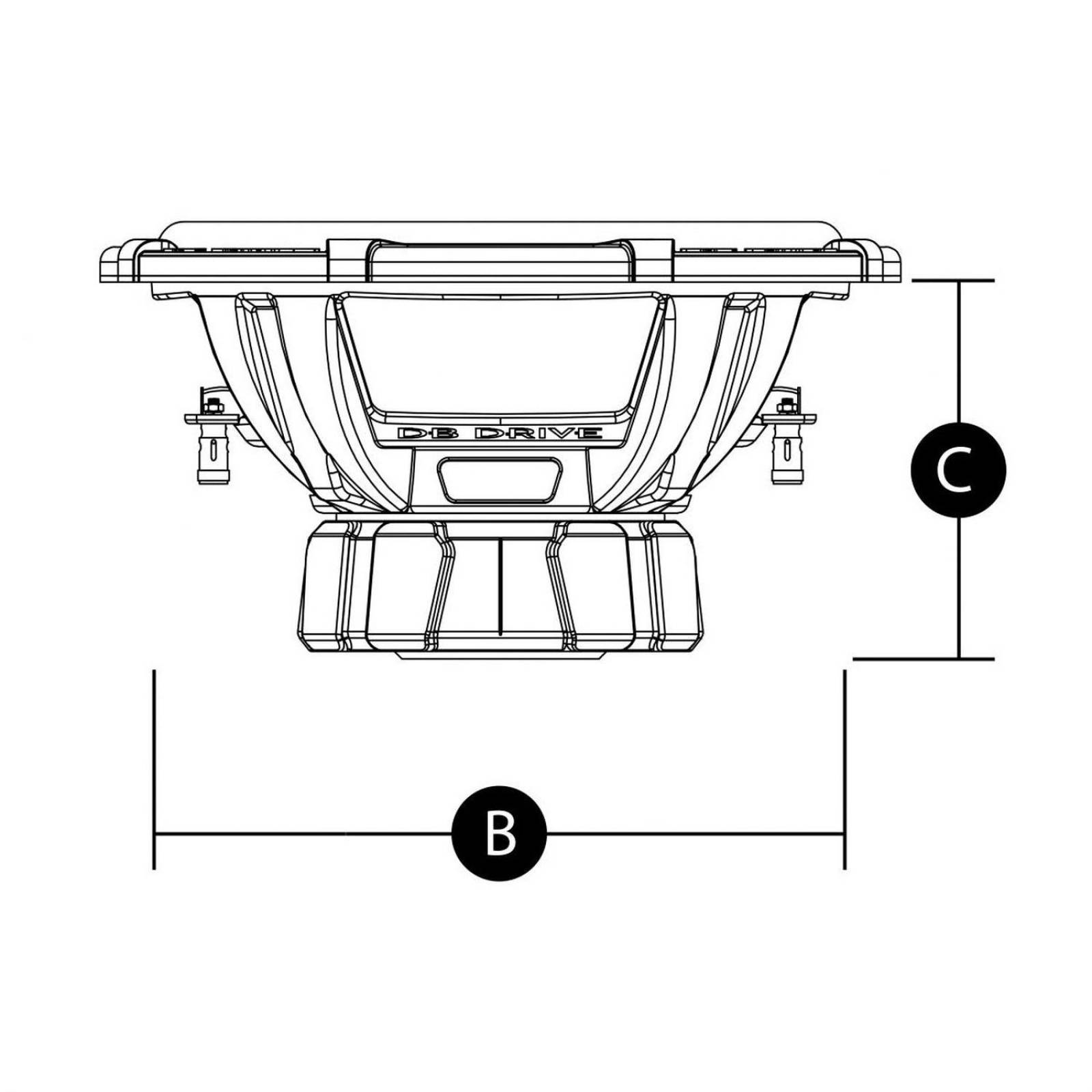 Subwoofer de Competencia DB Drive SPX12D4 900 Watts 12 ... 