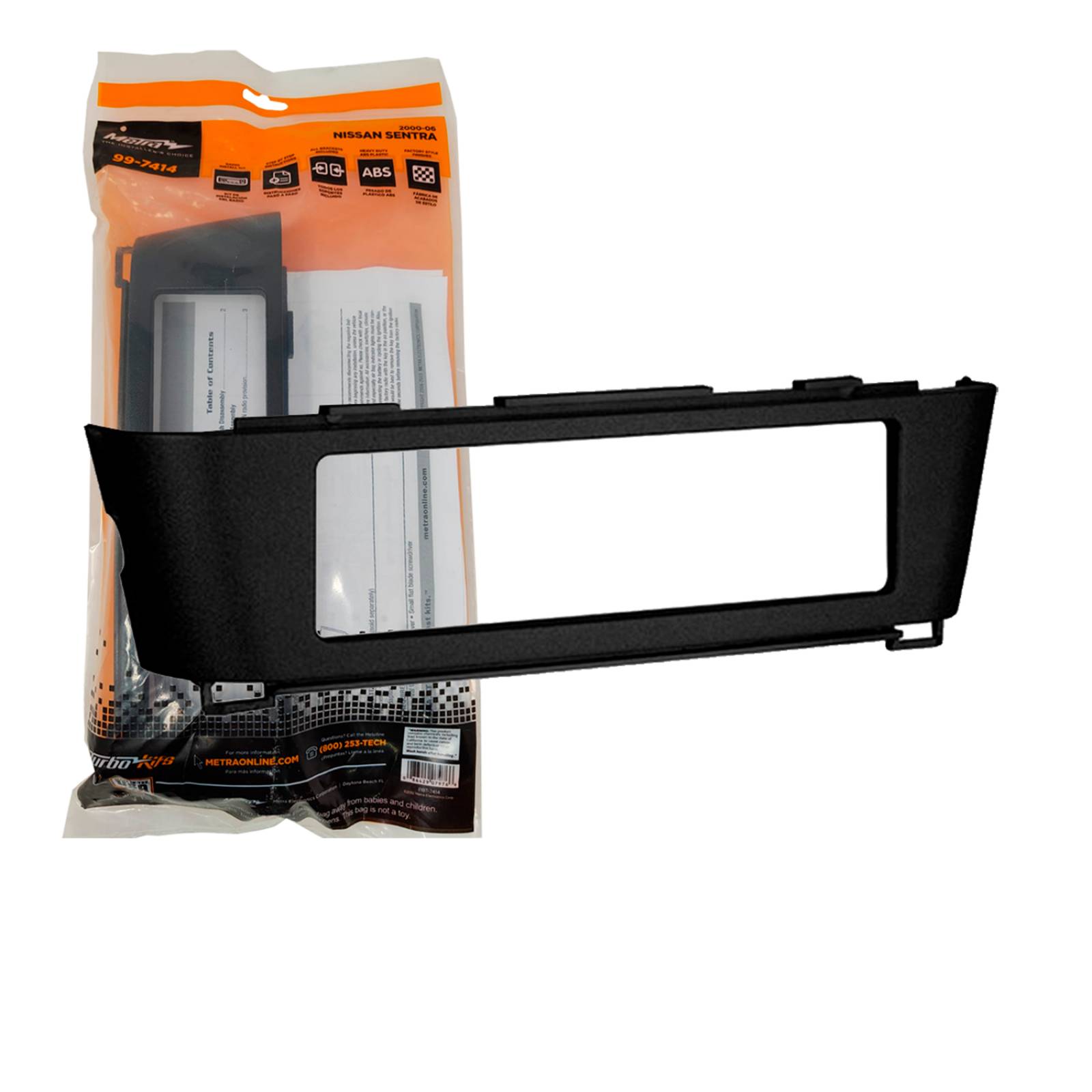 Frente Adaptador Estéreo Nissan Sentra 00-06 997414 Marca Metra 