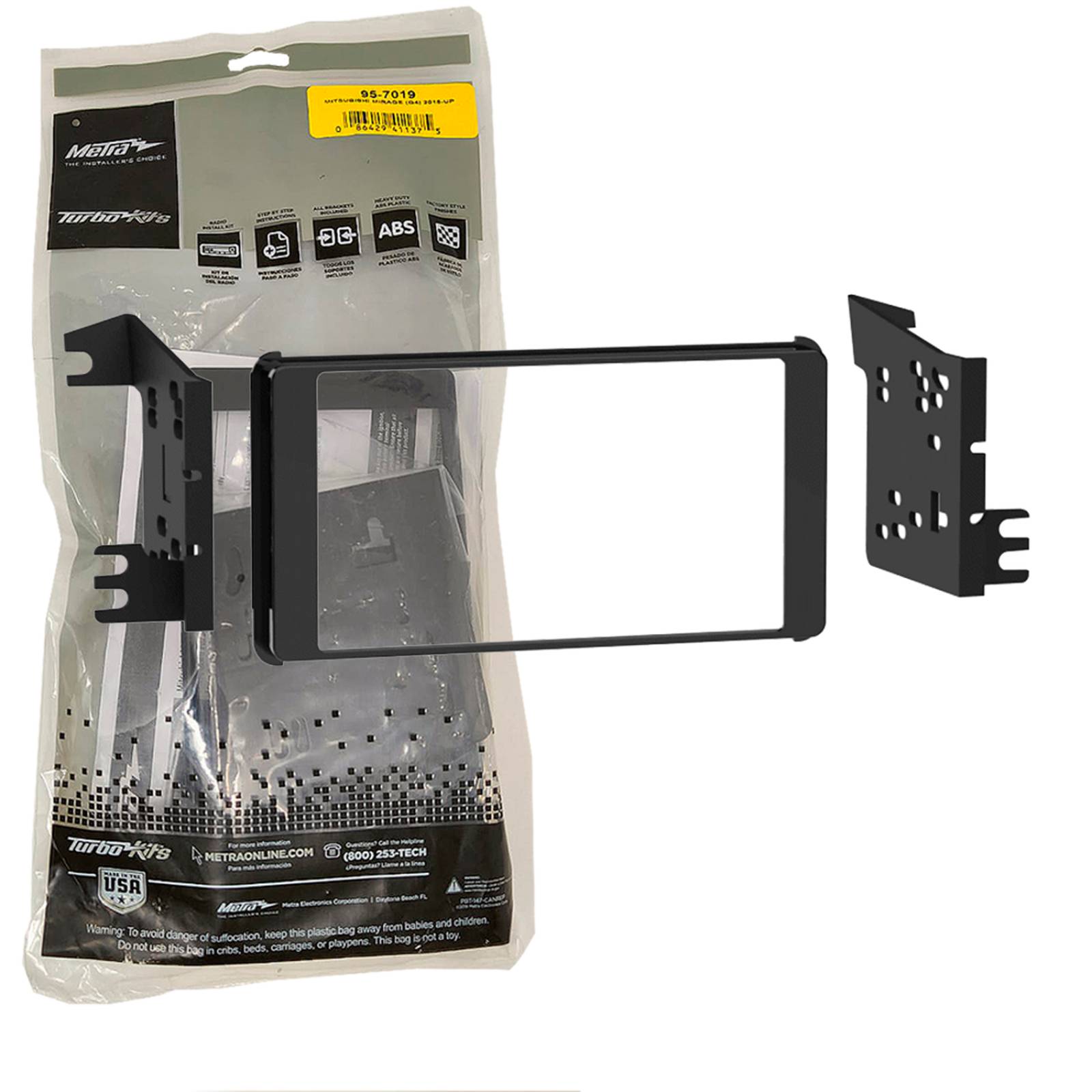 Frente Estéreo 2 Din Mitsubishi Mirage 17-20 957019 Marca:Metra