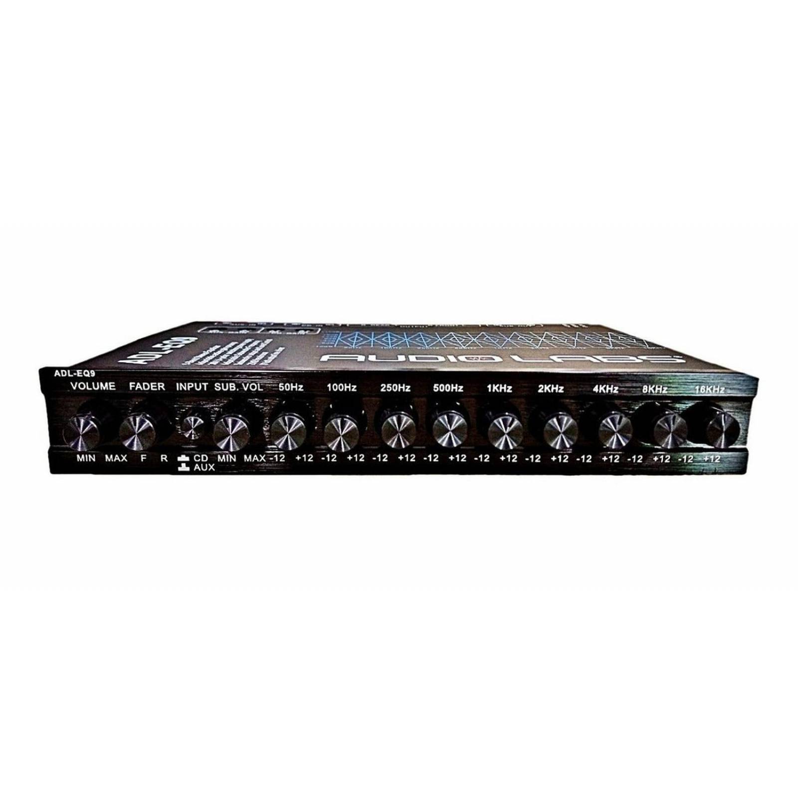 Ecualizador Gráfico Audio Labs ADL-EQ9 9 Bandas Line Driver 8 Volts RMS de Salida