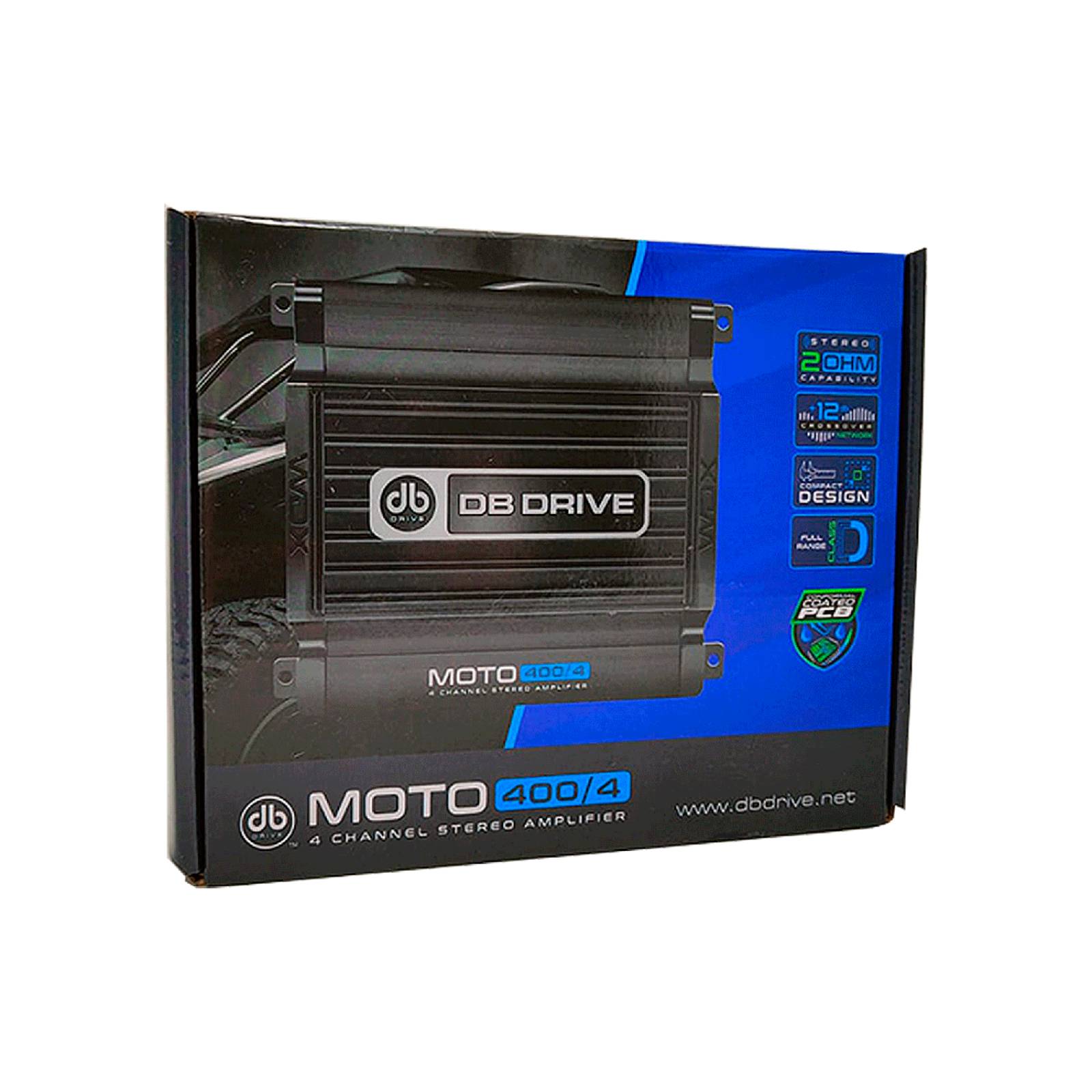 Amplificador Marino 4 Canales DB Drive MOTO400.4 Clase D .