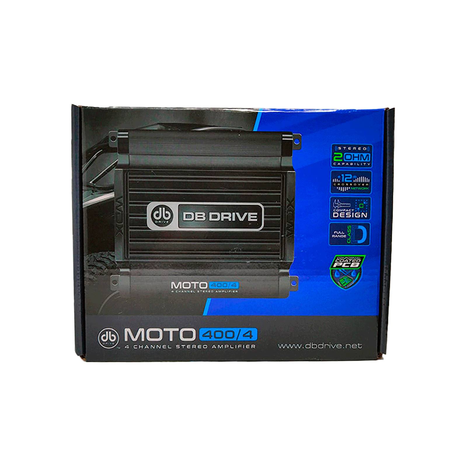 Amplificador Marino 4 Canales DB Drive MOTO400.4 Clase D .