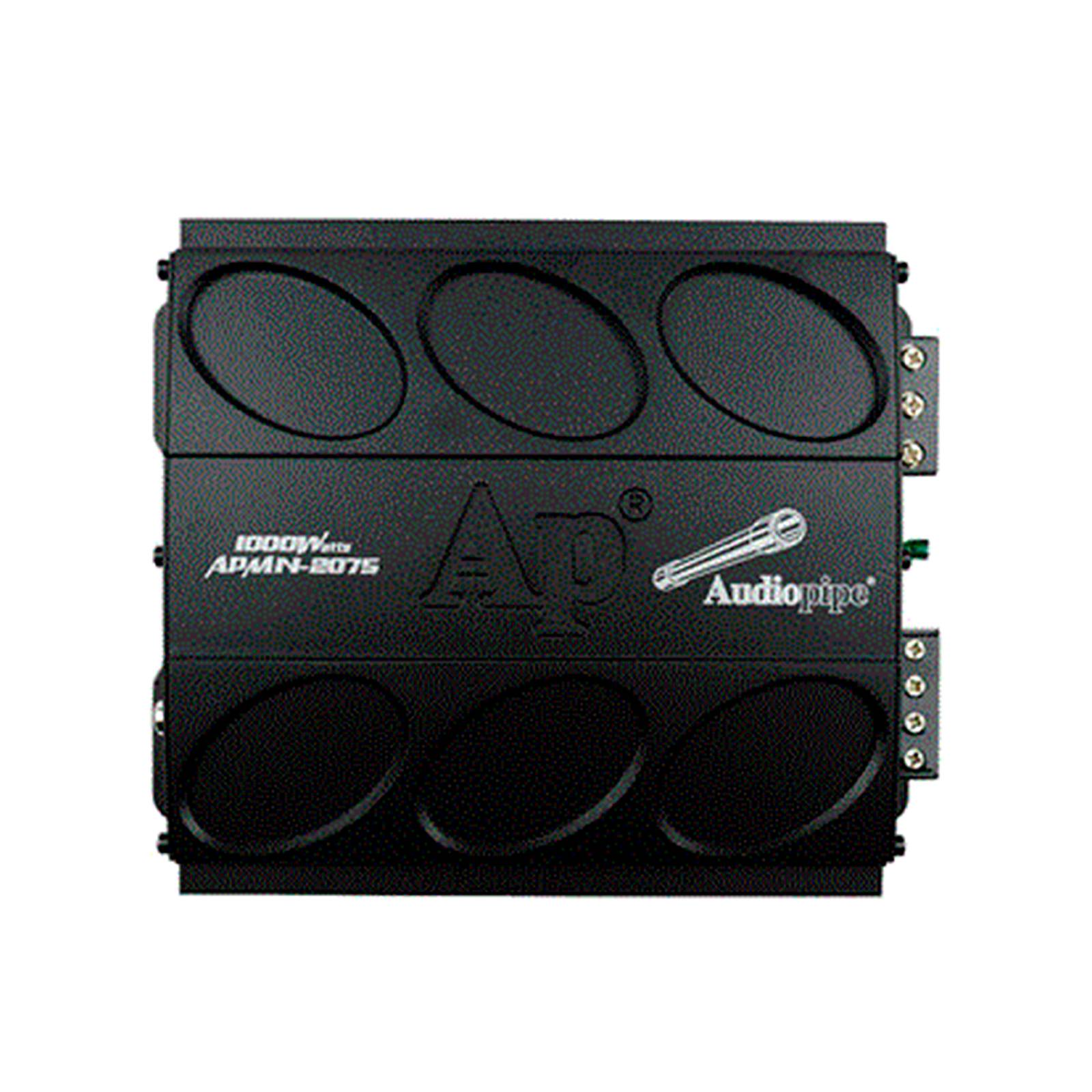 Amplificador mini Audiopipe 2 canales APMN2075 1000w clase AB 
