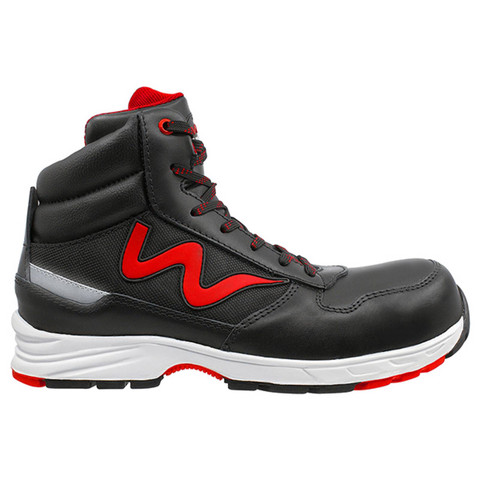 Zapato de Seguridad WSM tipo tenis, Ergonómico y muy ligero. Con casquillo de Policarbonato. Bota de trabajo multifuncional. Es un calzado Industrial dieléctrico y antiderrapante. Est Torino Tex