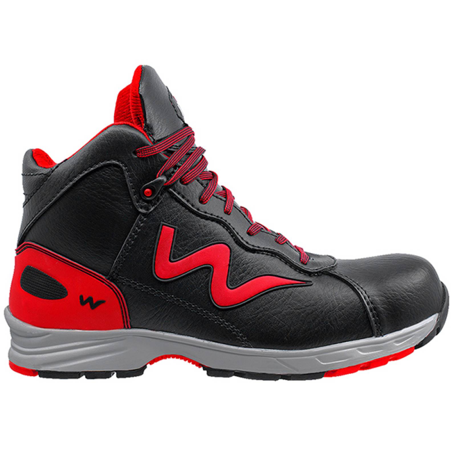 Zapato de Seguridad WSM tipo tenis, Ergonómico y muy ligero. Con casquillo de Policarbonato. Bota de trabajo multifuncional. Es un calzado Industrial dieléctrico y antiderrapante. Est Potenza