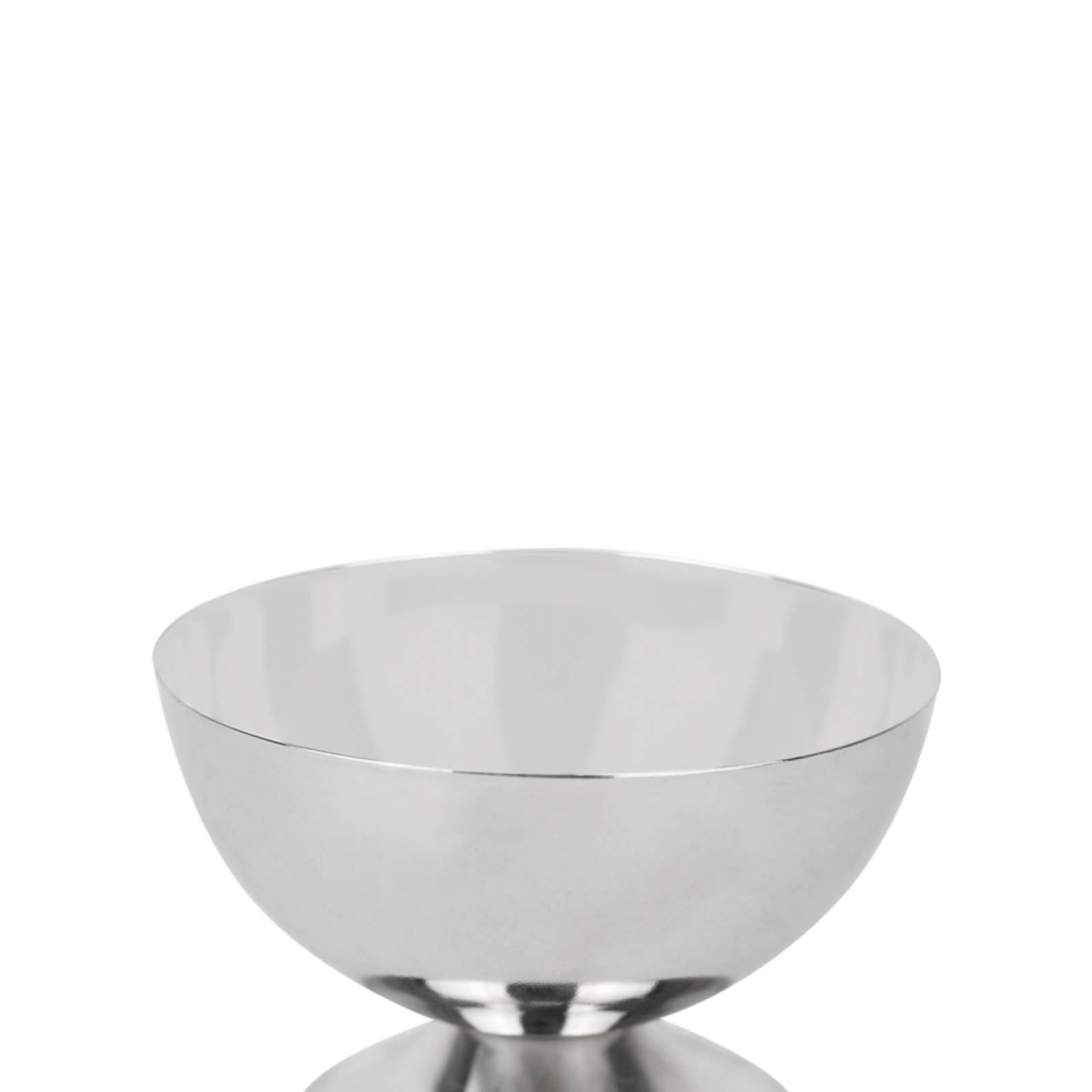 Copa coctelera grande con arillo 12 cm de acero inoxidable