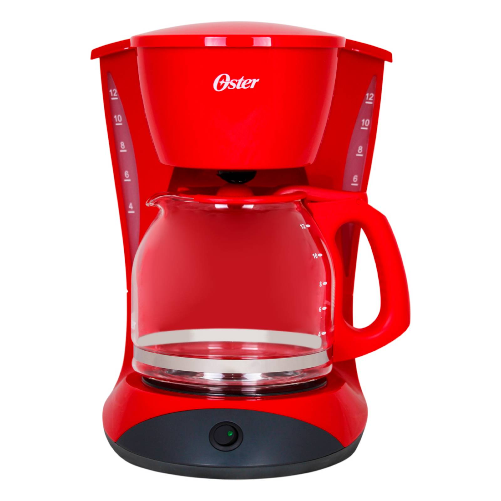 Cafetera Oster 12 Tazas Básica Roja 1486114