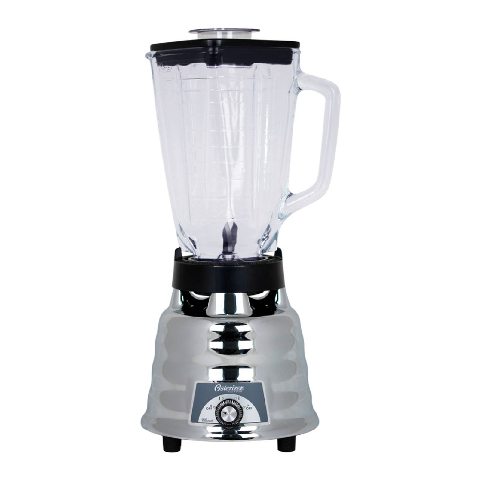 Licuadora Oster Clásica Chica Cromada 2v Vidrio 1486108