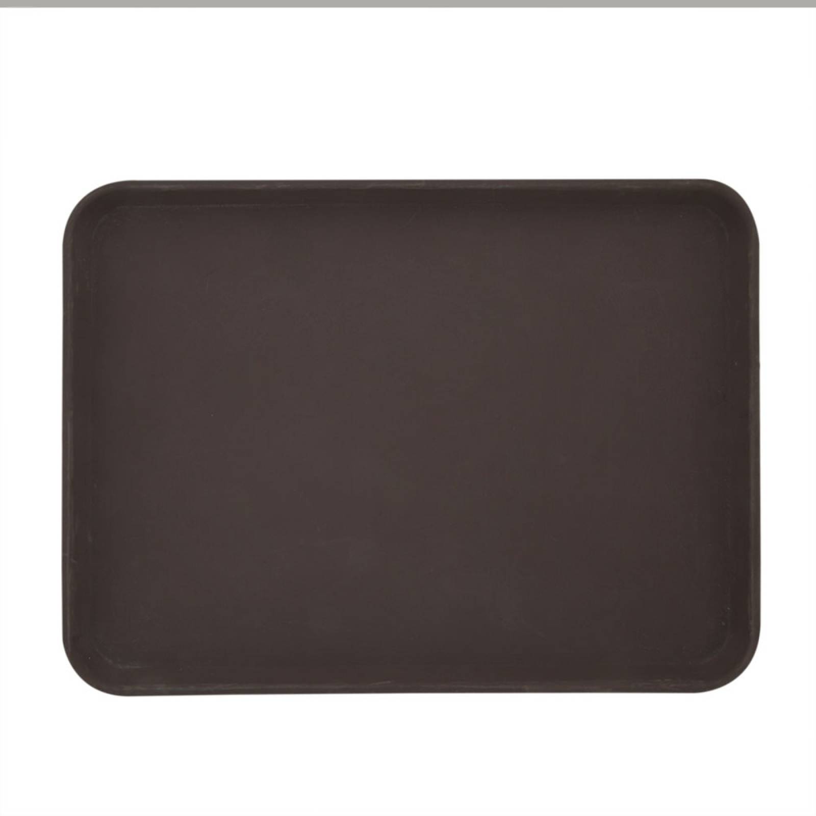 Charola rectangular café antiderrapante 59 x 44 cm