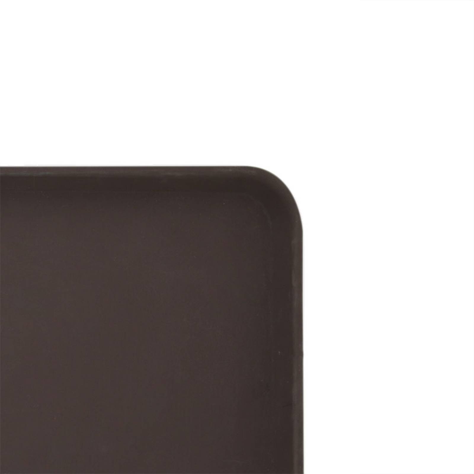 Charola rectangular café antiderrapante 59 x 44 cm