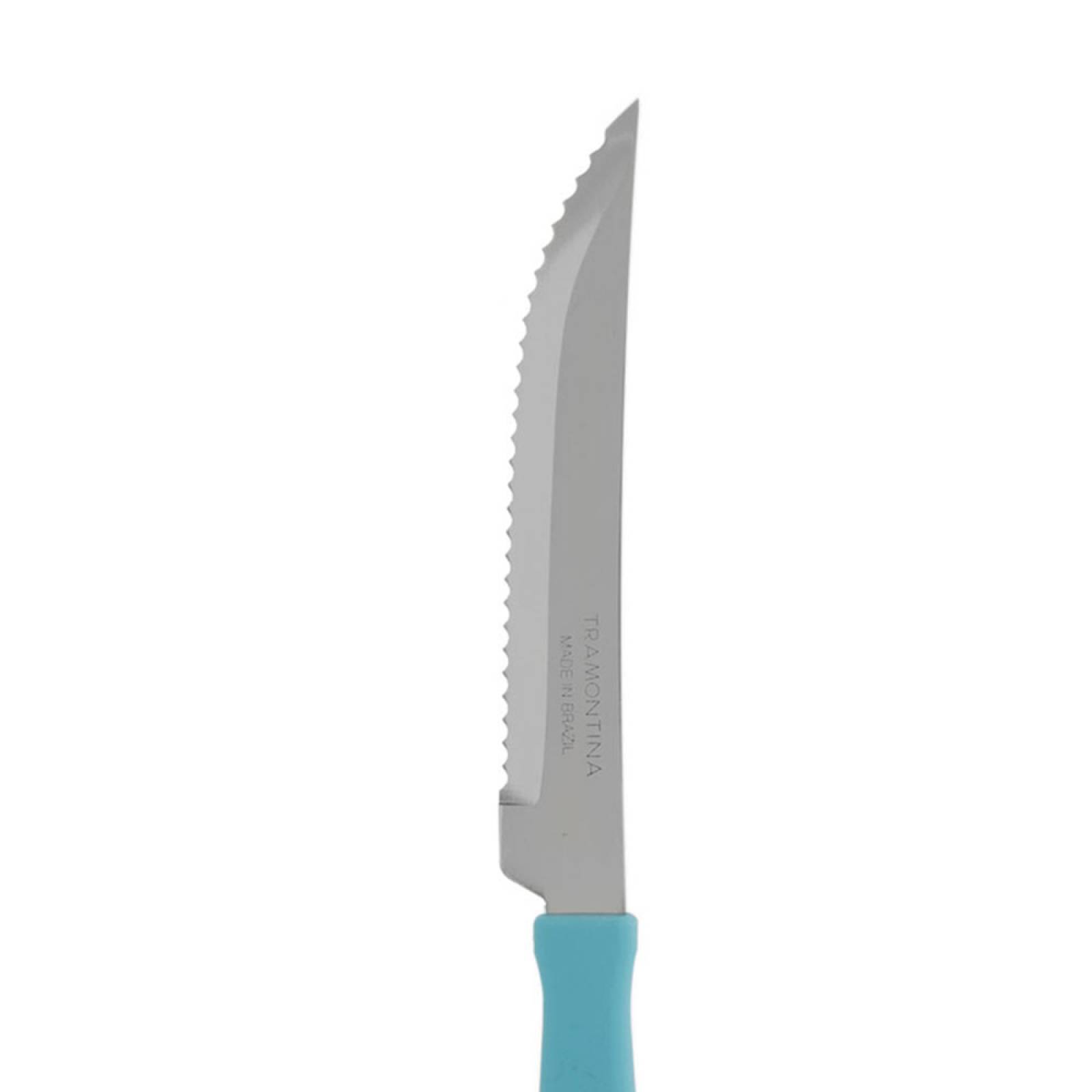 Cuchillo de asado turquesa New Kolor Tramontina