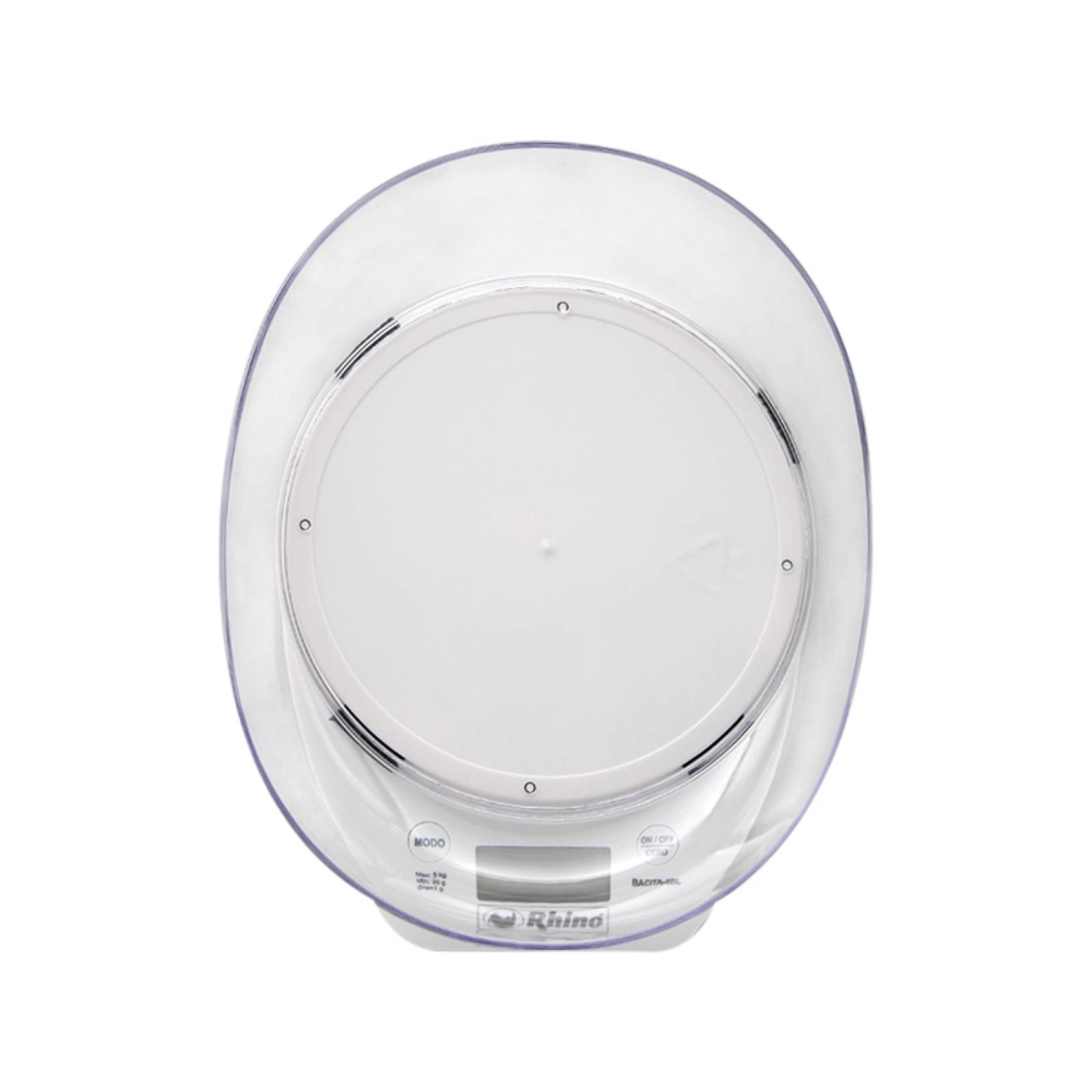 Balanza electrónica doméstica con tazón 5kg 1g Rhino
