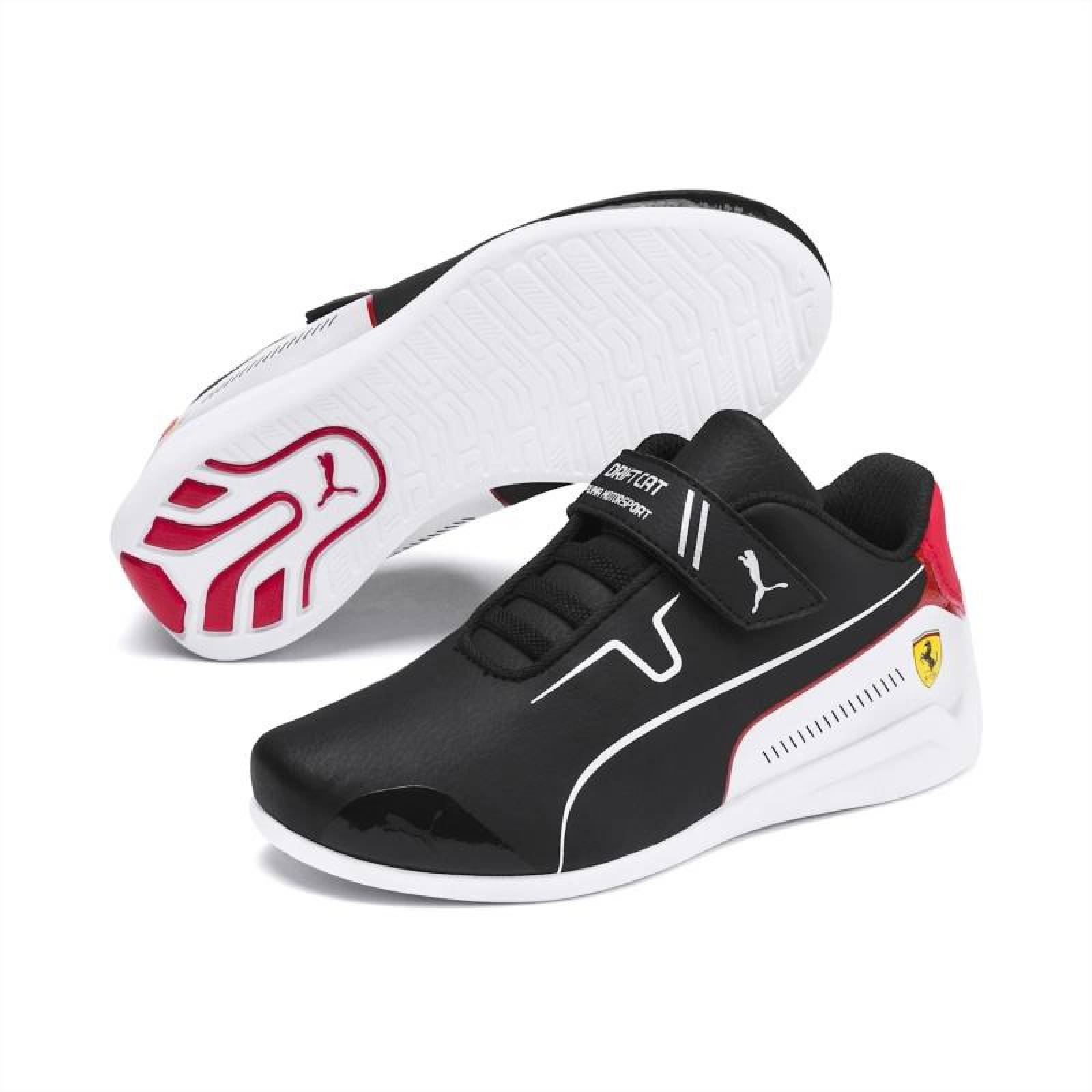 Tenis Puma Drift Cat 8 Ferrari para Niños 17 a 22. 339971-01