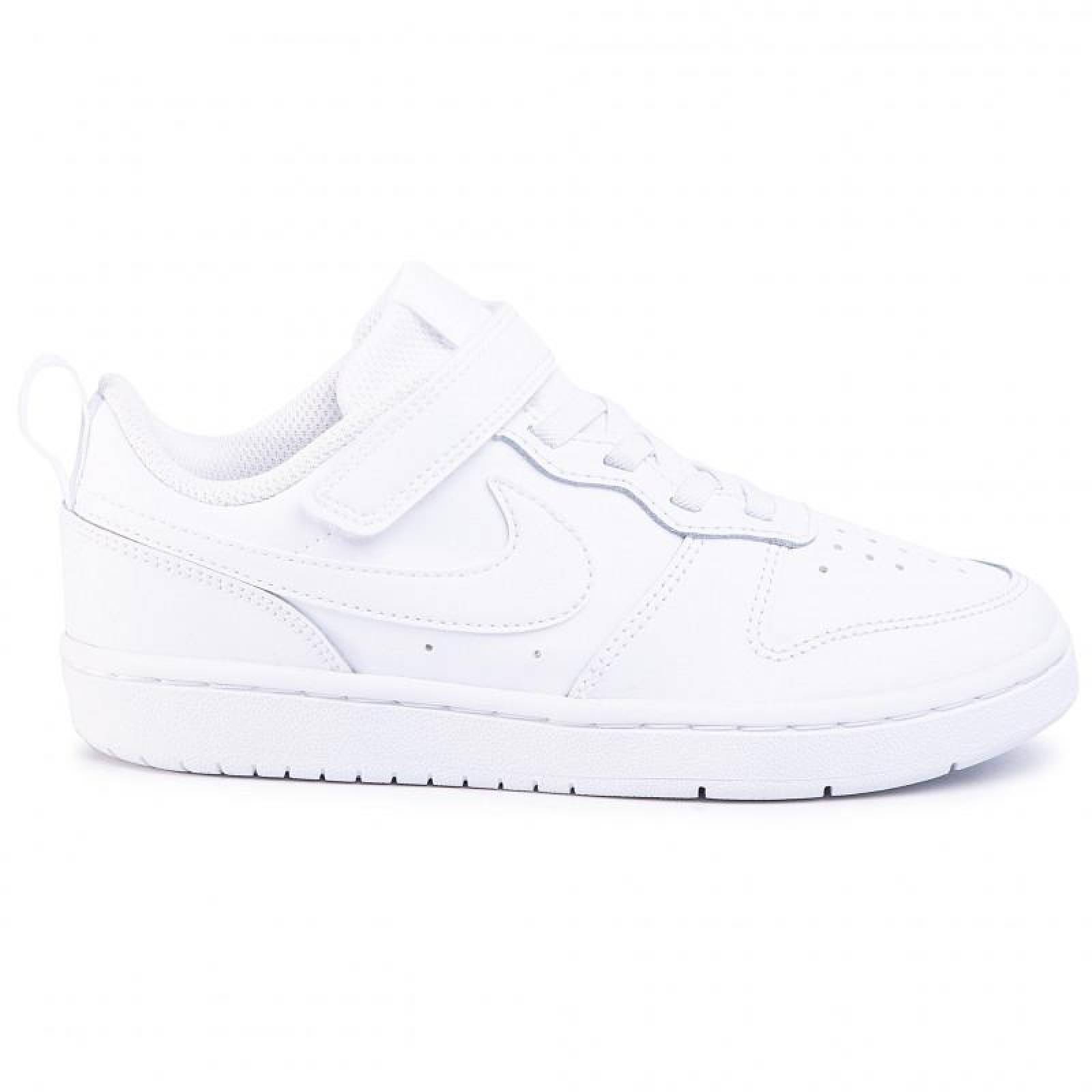 Tenis Nike Court Borough Low 2 para Niños UNISEX 17 A 22. BQ5451-100