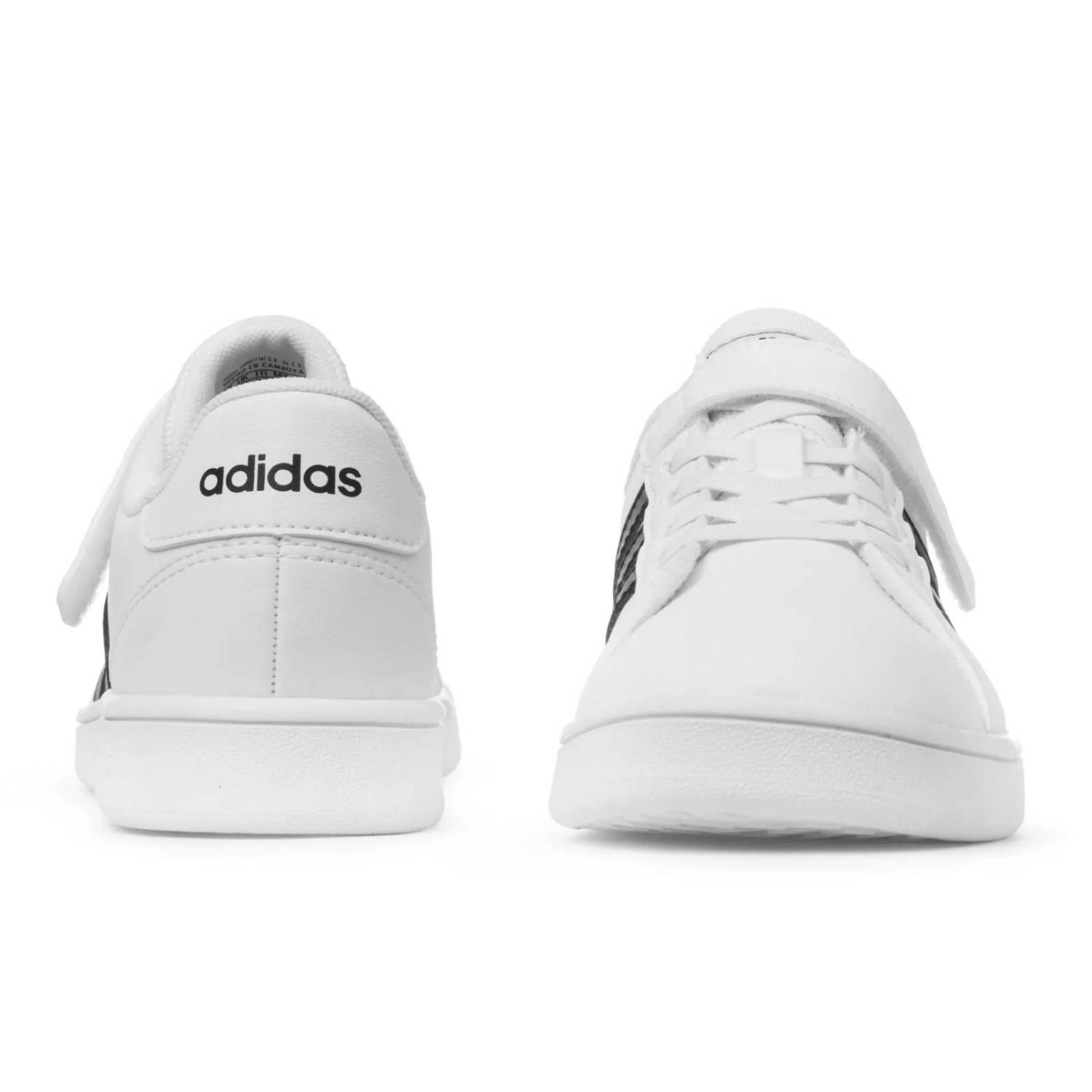 Tenis Adidas Grand Court Velcro para Niños 17 A 22. EF0109