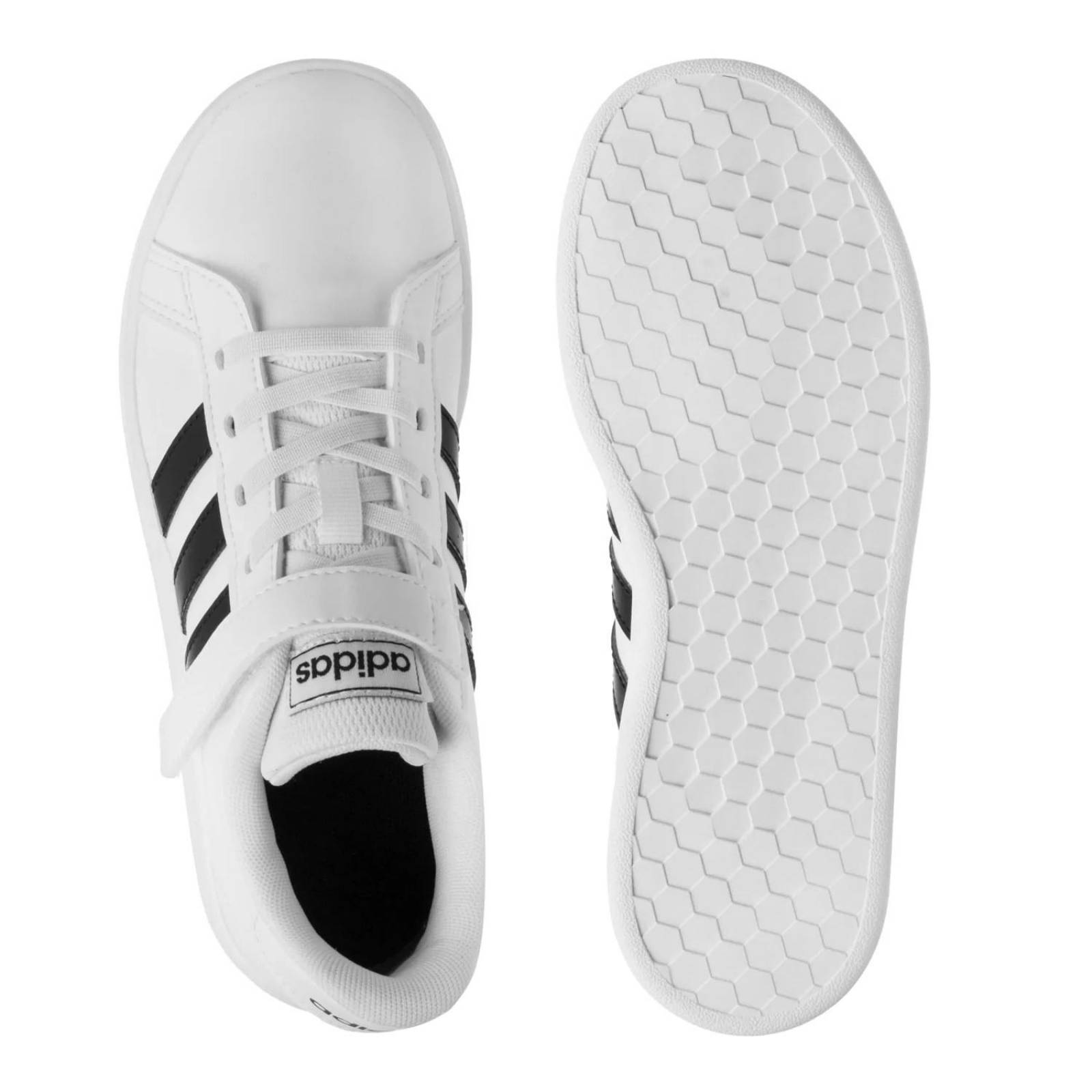 Tenis Adidas Grand Court Velcro para Niños 17 A 22. EF0109