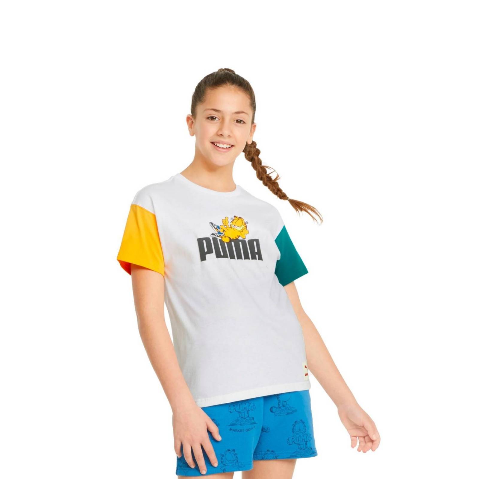 Playera Puma X Garfield Tee para Niños UNISEX 533432-02 