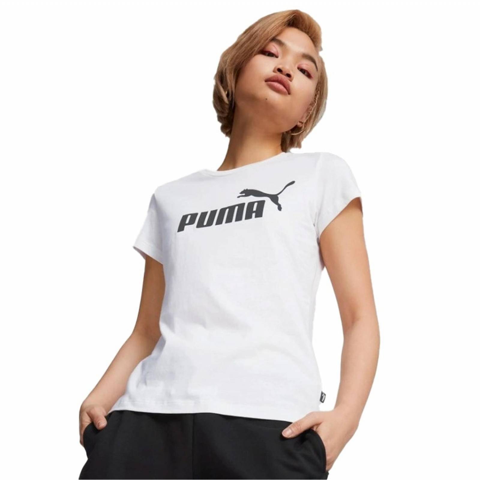 Playera Puma Ess Logo Tee para Mujer 