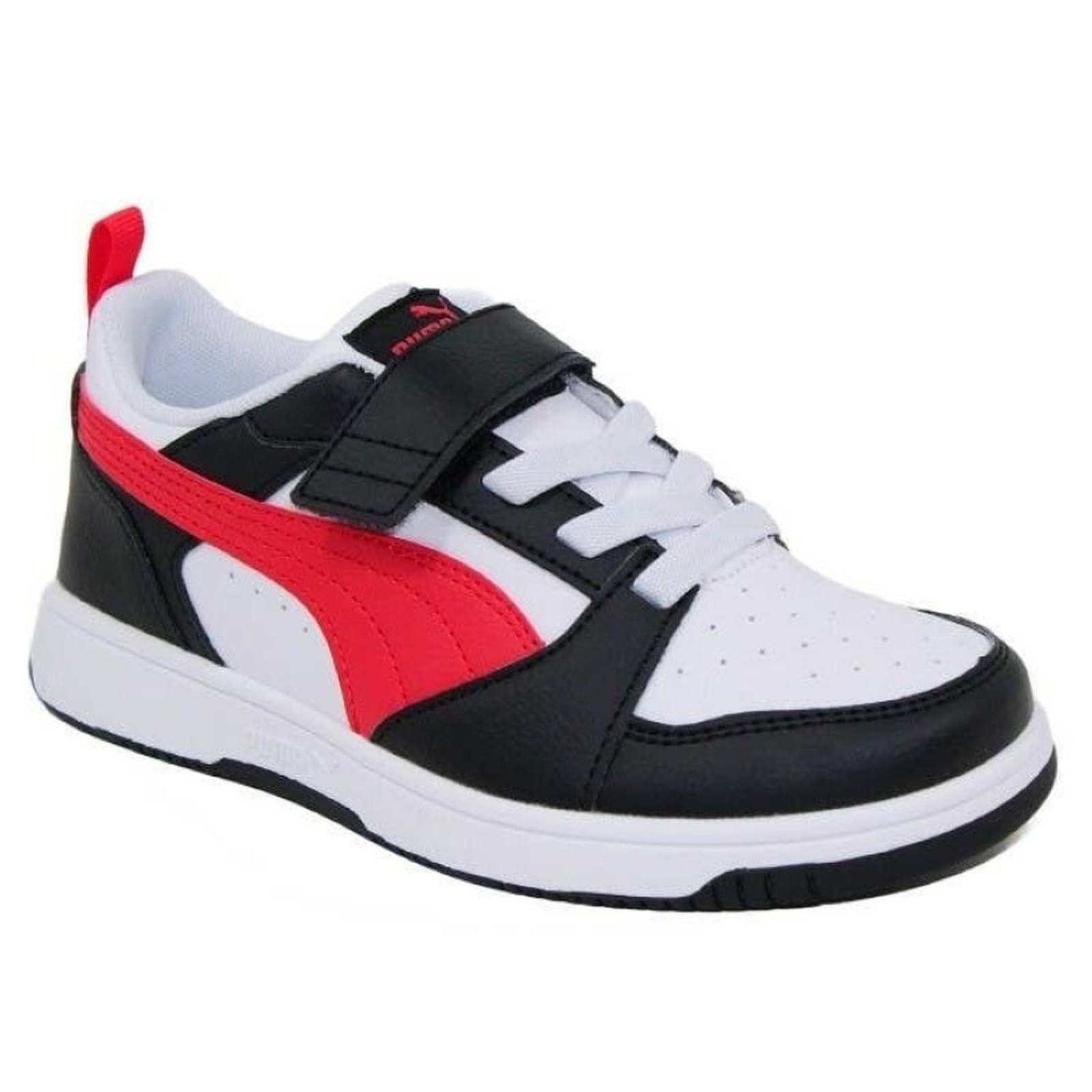 Tenis Puma Rebound V6 Lo AC + PS para Niños 17 A 21.5 