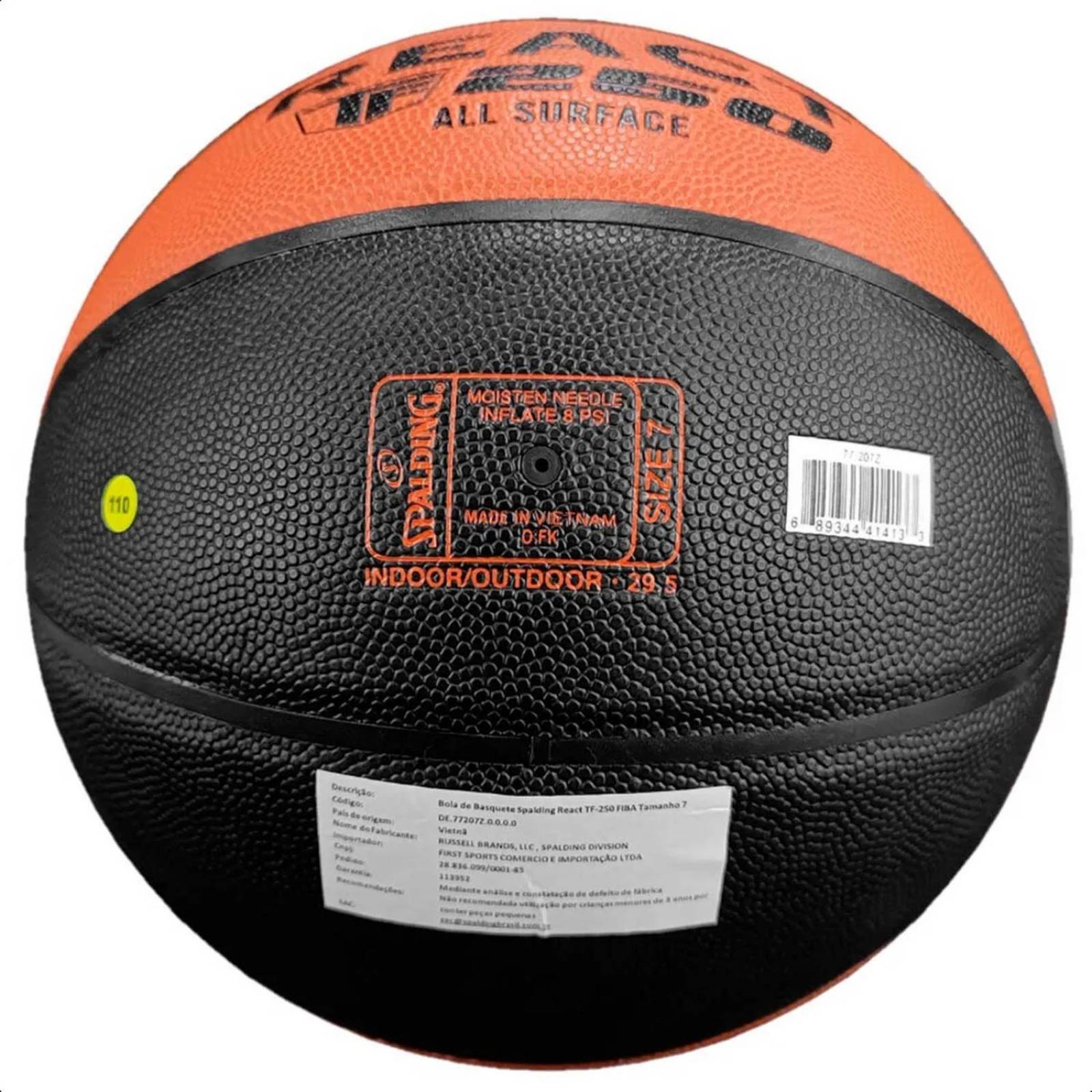 Balón Spalding React Fiba TF para Basquet 