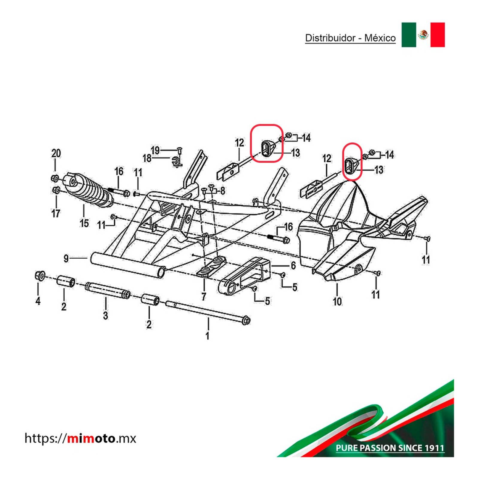 Tensor De Cadena Benelli Tnt135 Tnt250 Trk251 K light Par
