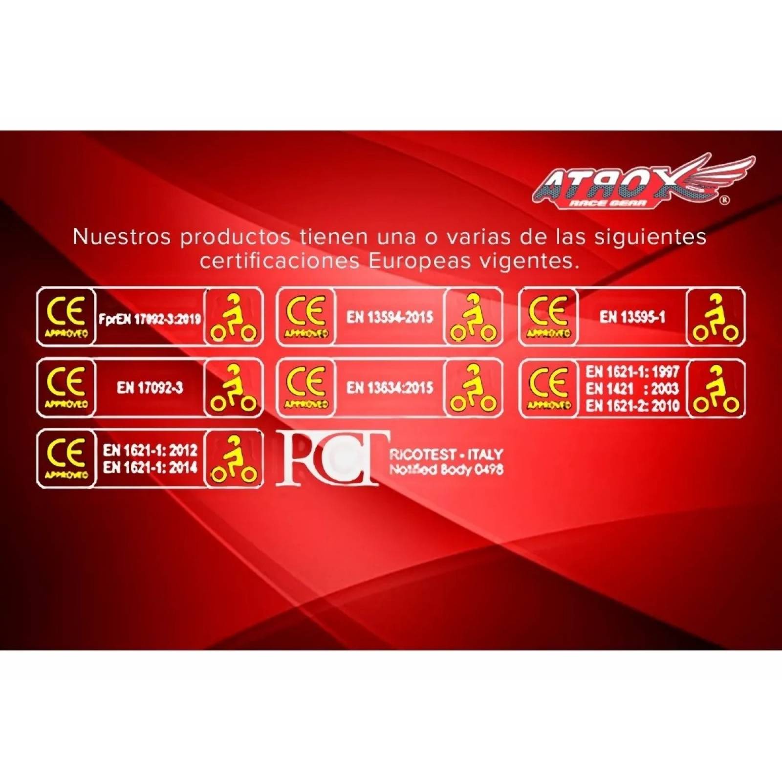 Chamarra Para Motociclista Con Protecciones Atrox Ce 2307