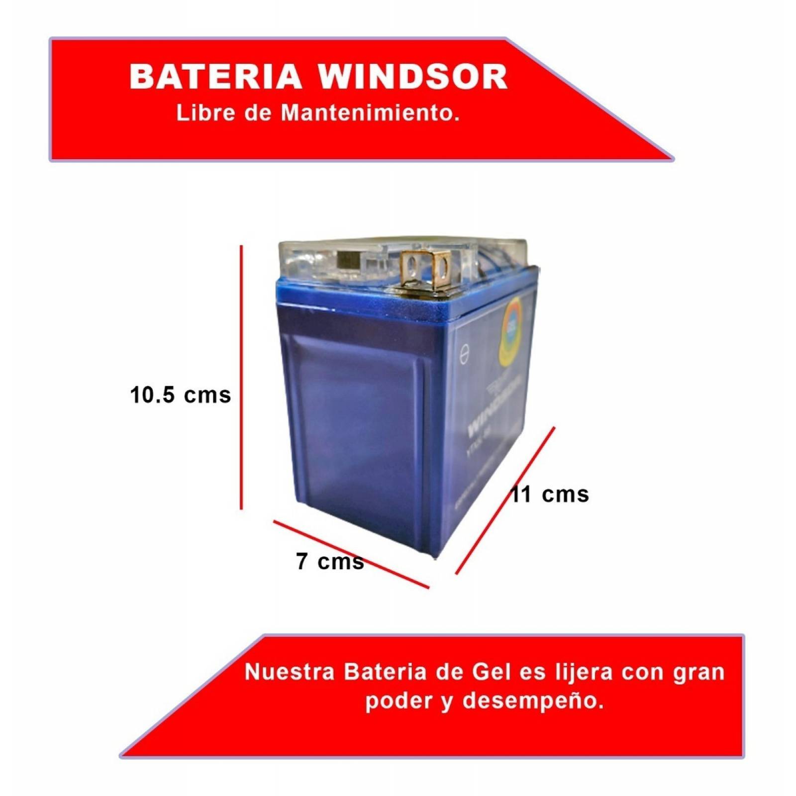 Bateria De Gel Para Moto Ytx5l bs Libre De Mantenimiento