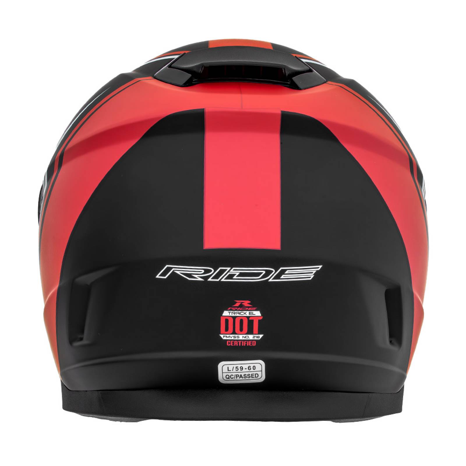 CASCO RIDE INTEGRAL TRACK NEGRO ROJO