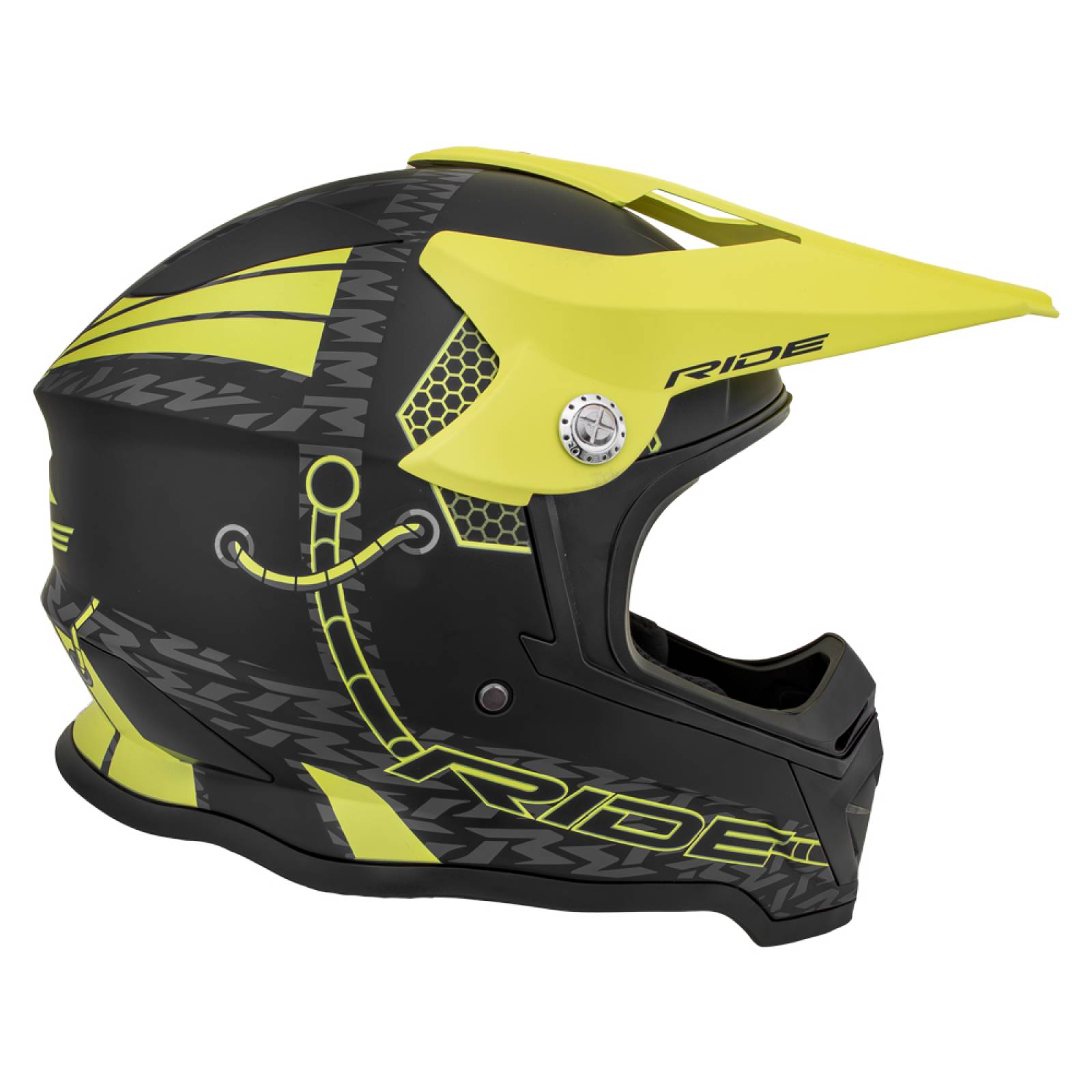 Casco 2025 cross amarillo