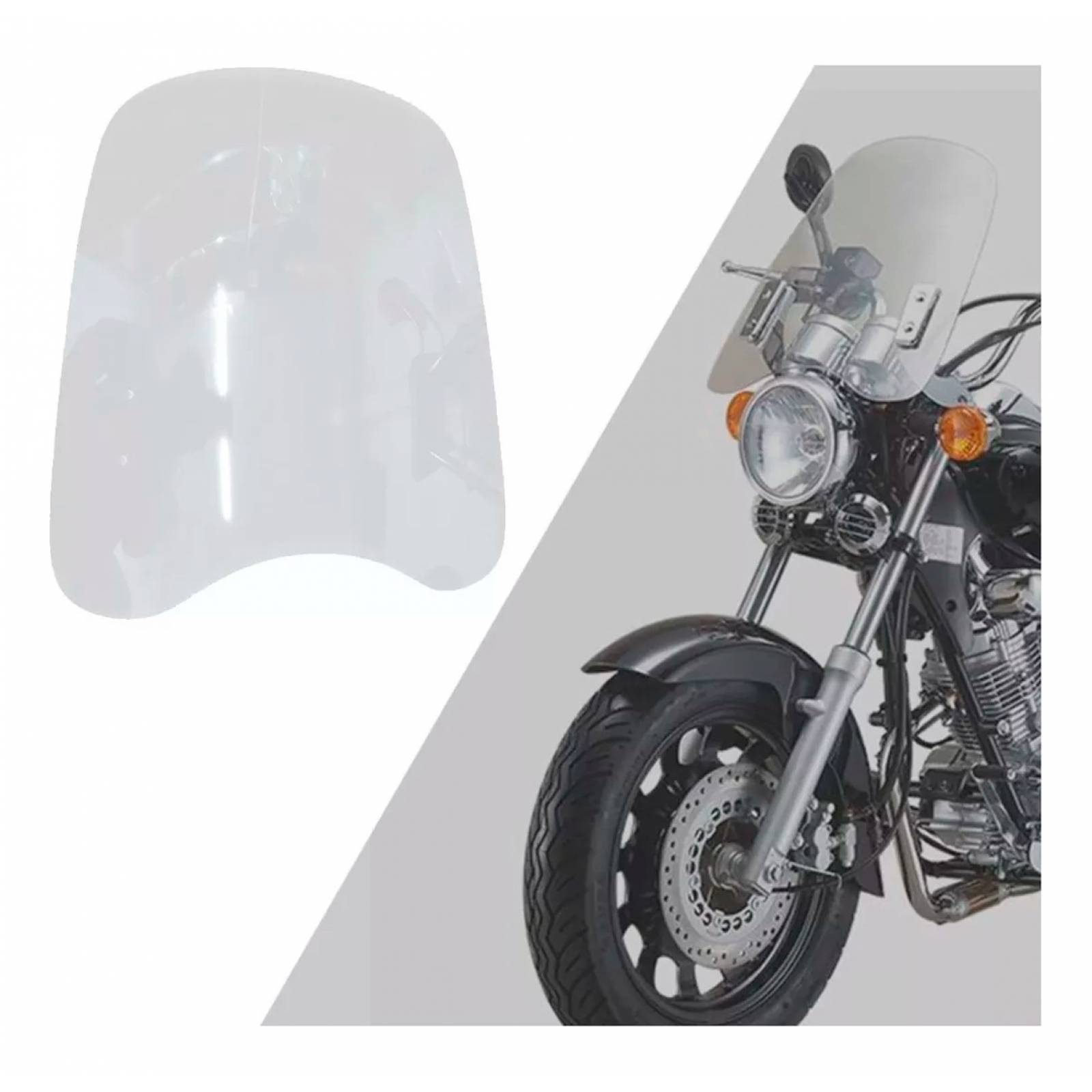 Parabrisas Universal Para Motos Con Faro Redondo Mica Regalo