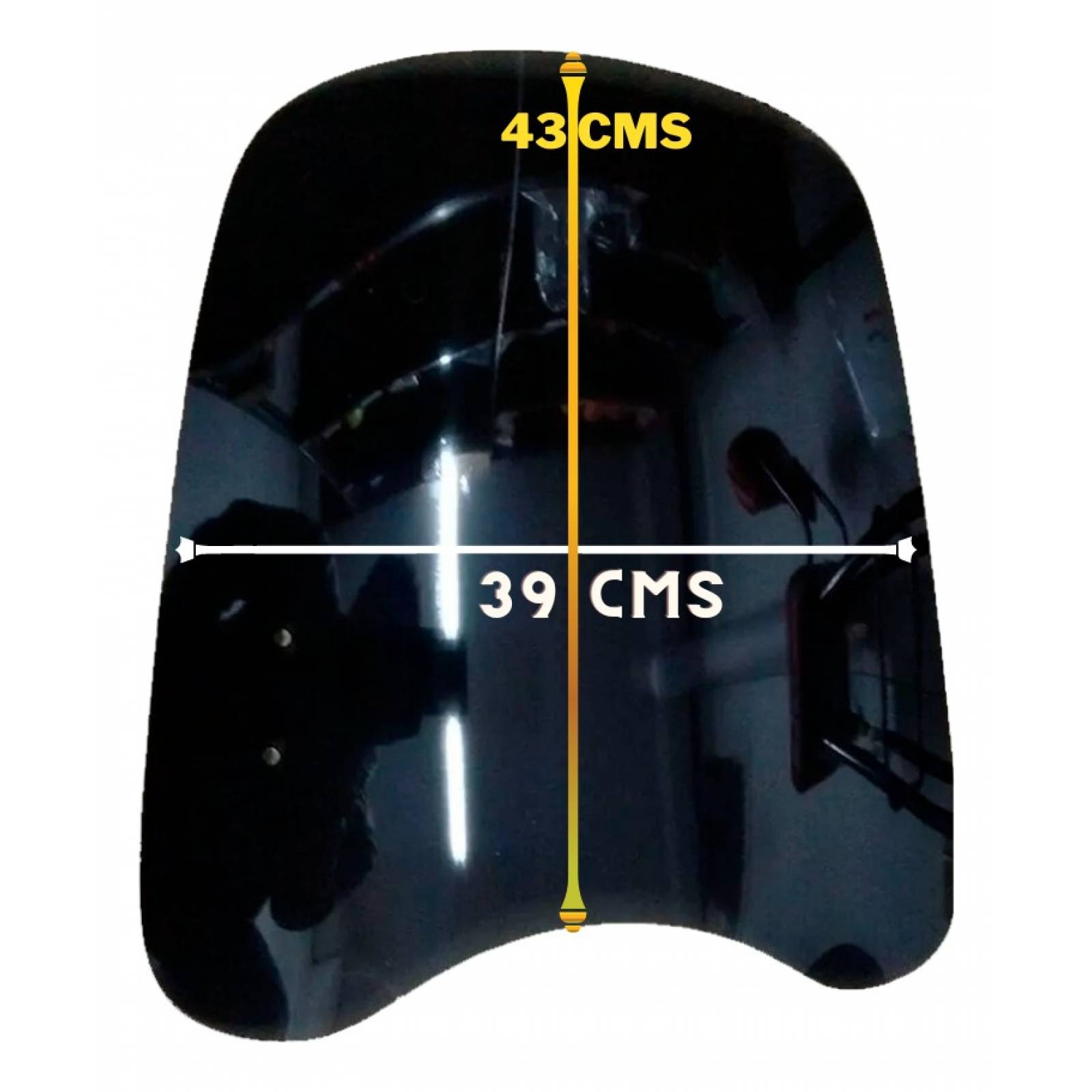 Parabrisas Universal Para Motos Con Faro Redondo Mica Regalo