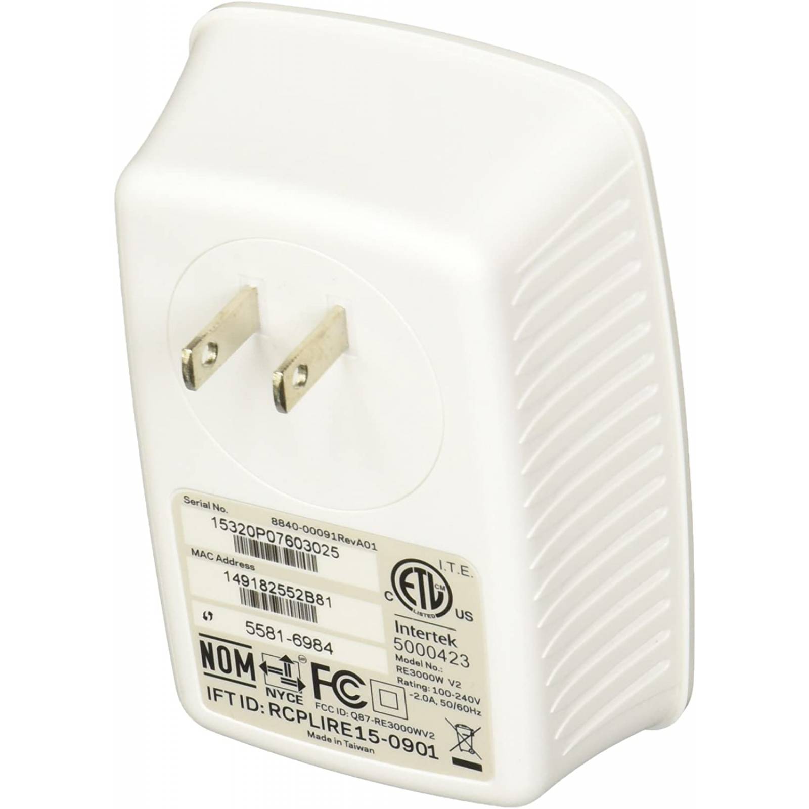 EXPANSOR DE RANGO WI-FI Linksys RE3000W, 300MBPS, (RE3000W-EJ)