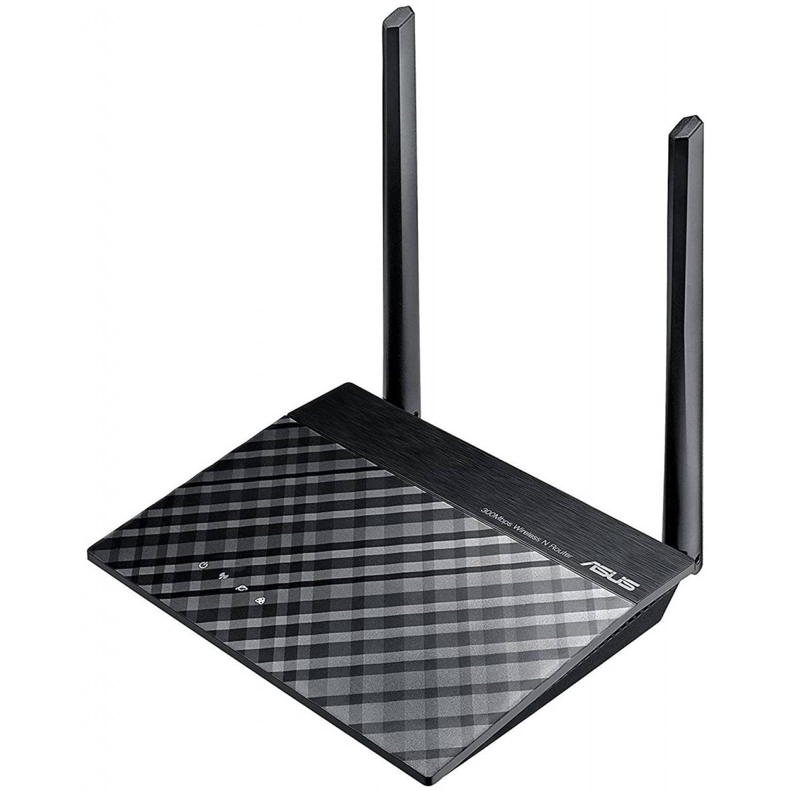 Ruteador Inalámbrico 300Mbps ASUS RT-N300, 4 puertos RJ45 10,100 Mbit/s, 2 Antenas 5 Dbi, Soporta IPv6, (RT-N300 B1)