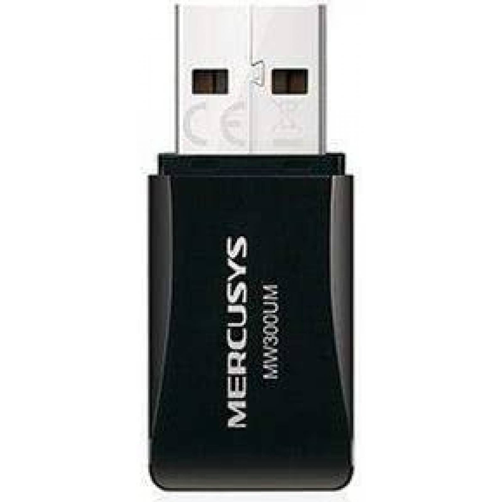 Adaptador USB Mercusys MW300UM Wireless, velocidad 300 Mbit/s