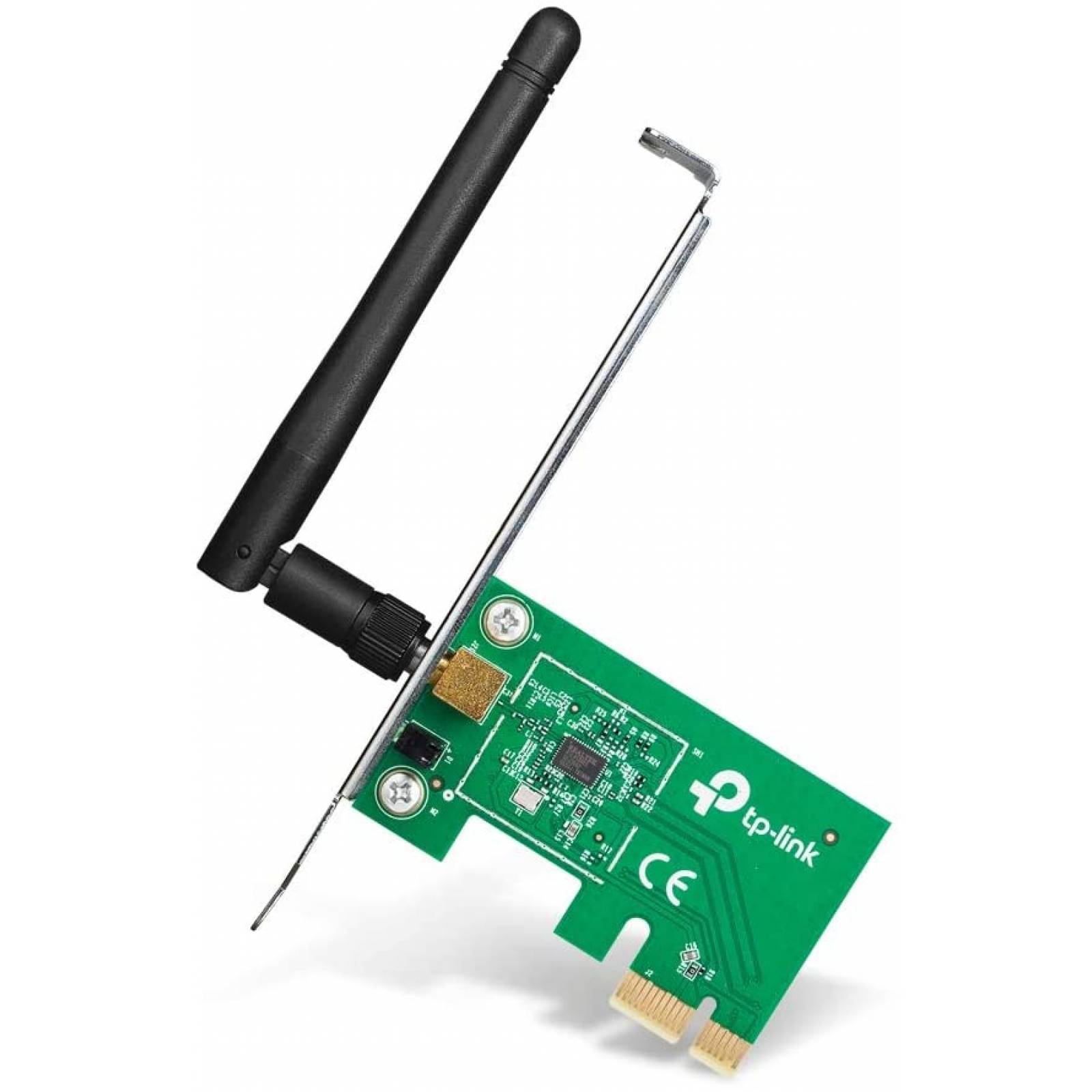 Adaptador TP-LINK 150Mbps Wireless PCI Express Adapter, Verde Inalámbrico PCI-E 150 Mbit/s 10 - 90% CE, FCC (TL-WN781ND)