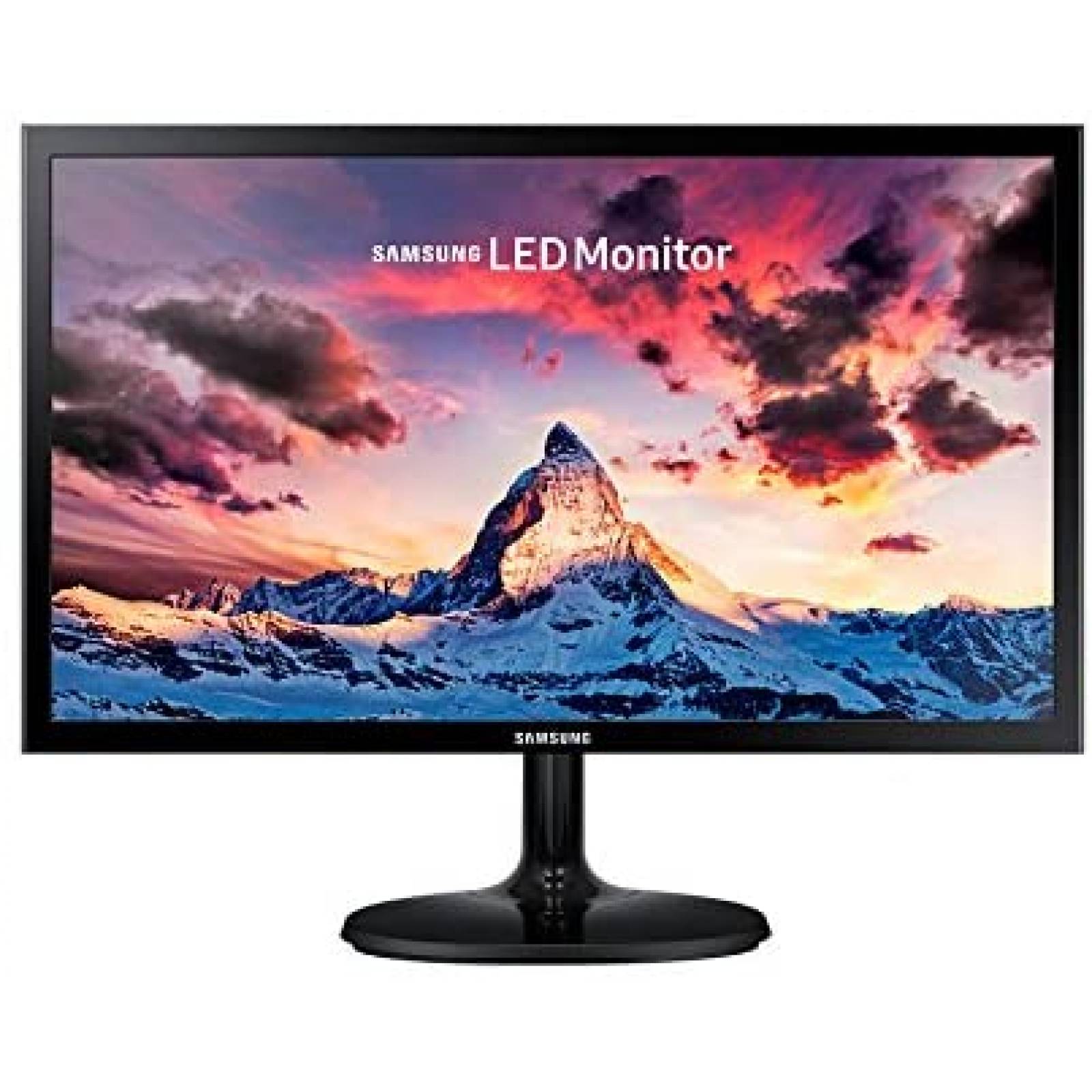 Monitor Led Samsung de 21.5 pulgadas, Resolucion 1920x1080 FULL HD, Widescreen, 1 Hdmi, 1 Vga, 60Hz, Negro