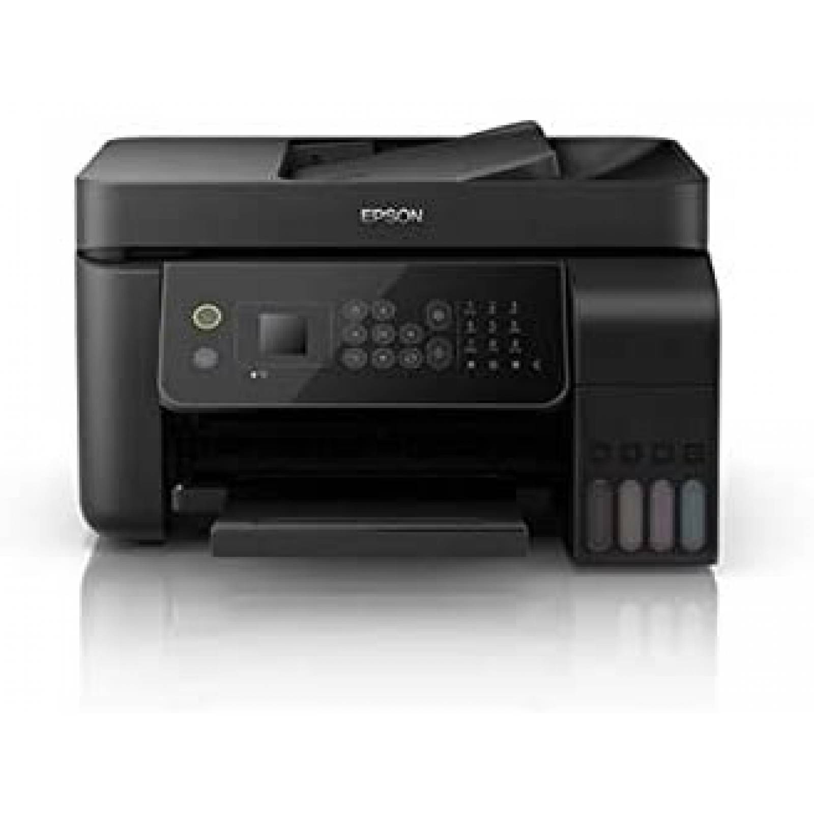 Multifuncional de Inyeccion Epson L5190, Imprime/Copia/Escanea/Fax, Tinta Continua, LCD 1.44", Wifi/Ethernet, 33ppm Negro