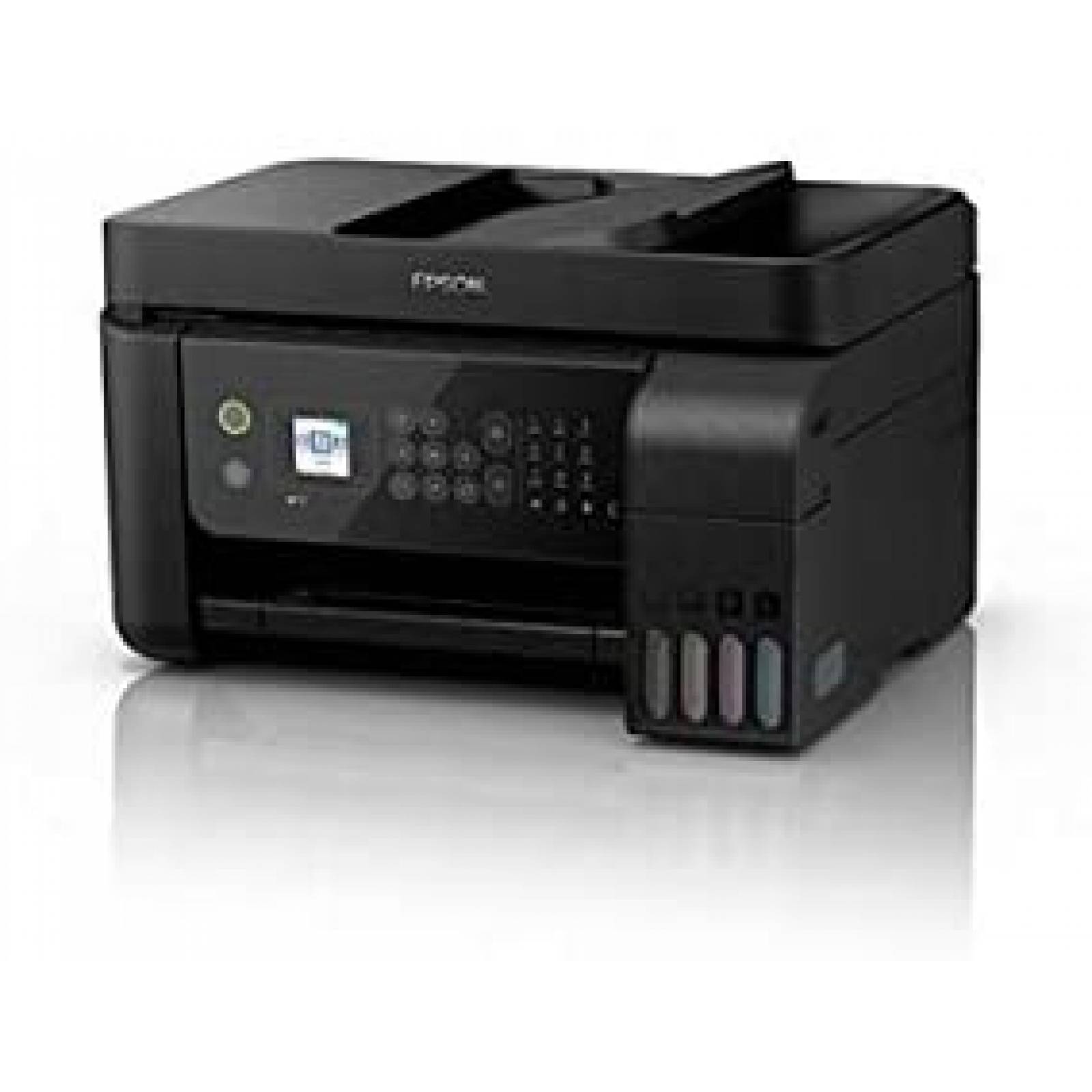 Multifuncional de Inyeccion Epson L5190, Imprime/Copia/Escanea/Fax, Tinta Continua, LCD 1.44", Wifi/Ethernet, 33ppm Negro