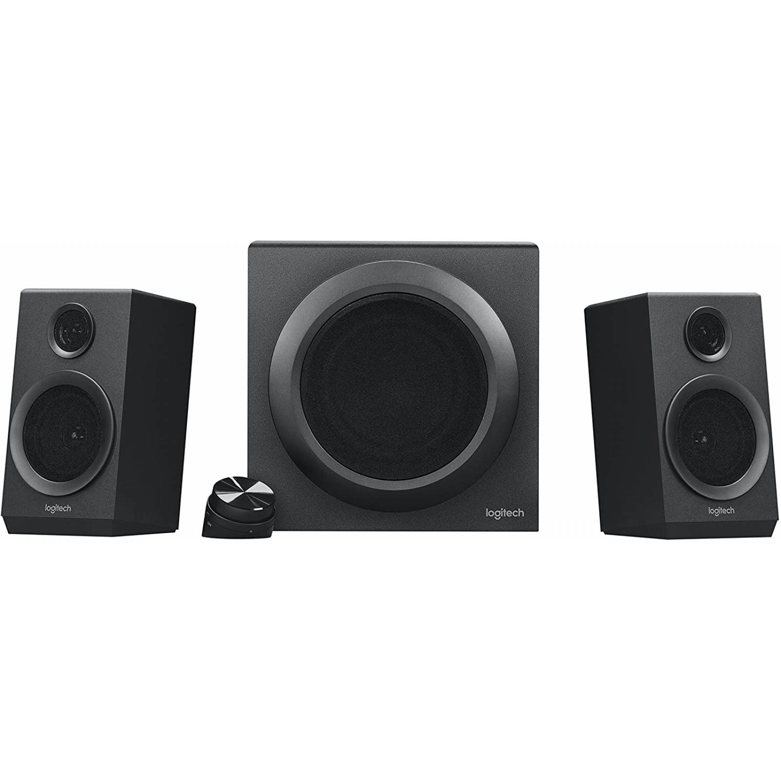 Bocinas Logitech Z333, 80W (980-001203) 2.1 Canales, Subwoofer 80 dB, Control De Volumen Y Graves, 3.5mm