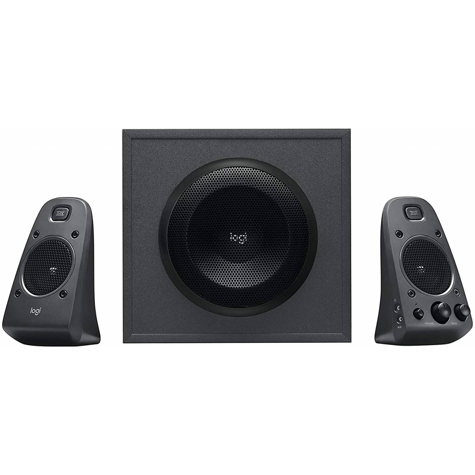 Bocinas 2.1ch Logitech Z625 THX, 400W, 1 Subwoofer, 2 Satelites, Rca/3.5mm/Optico, Color Negro,(980-001258)