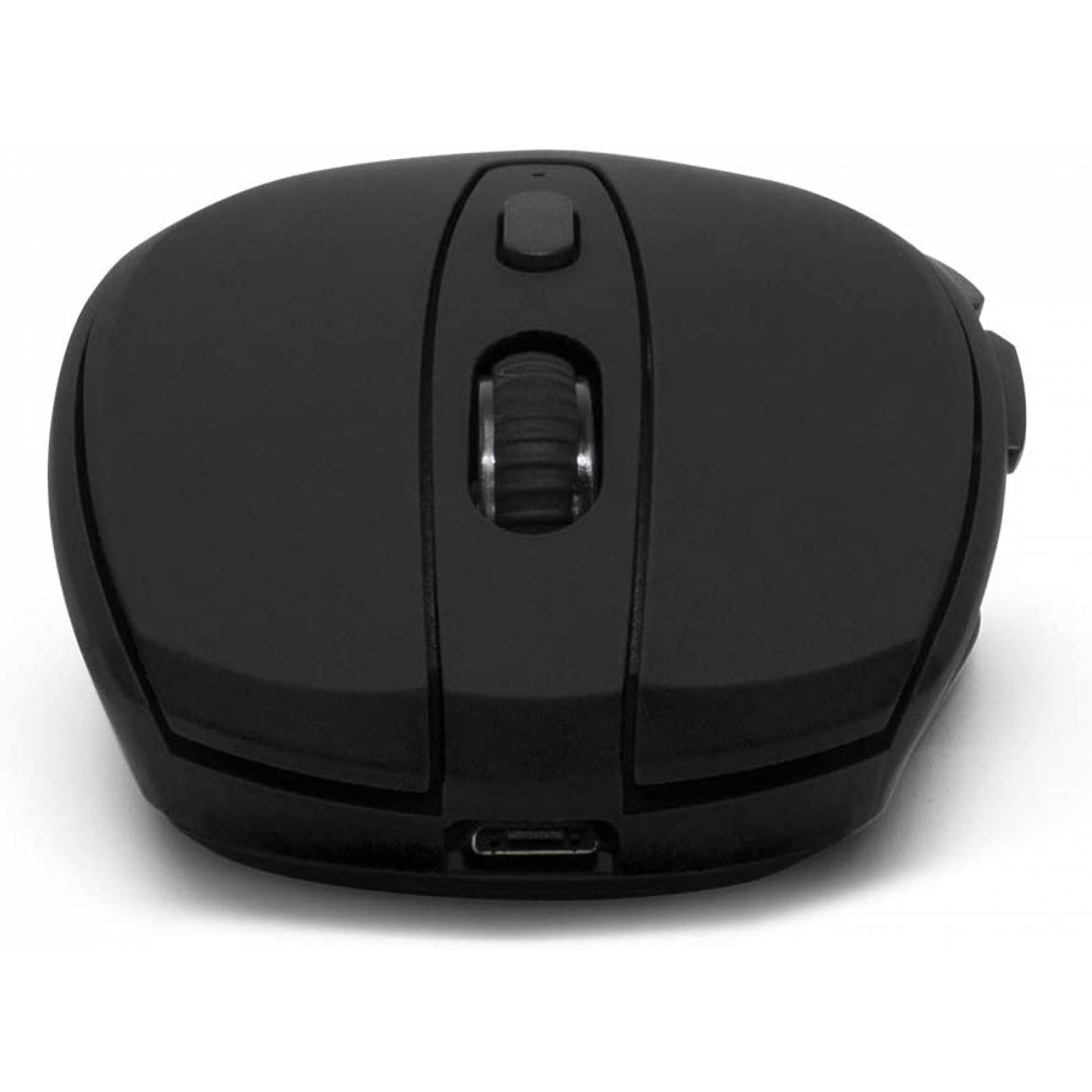 Mouse Optico Inalambrico Negro Vorago MO-306-BK, 5 botones, 800-2400 DPI, mini adaptador inalambrico USB, bateria recargable integrada, ergonomico